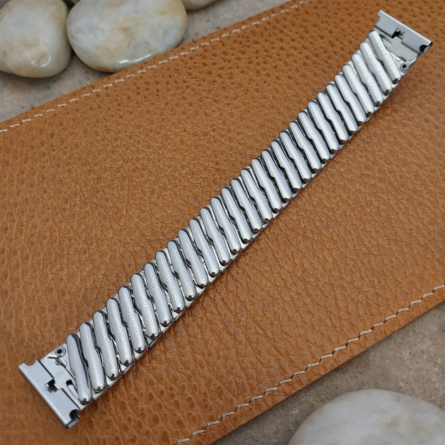 Vintage 17.2mm 17mm Stainless Steel Expansion Craftex 1960s Unused Watch Band