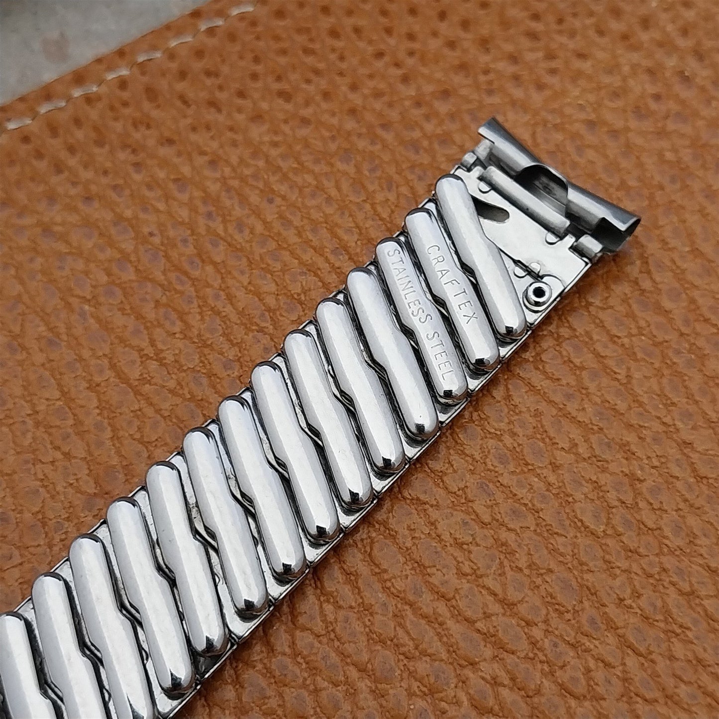 16mm Stainless Steel Expansion Craftex 1960s Unused Vintage Watch Band