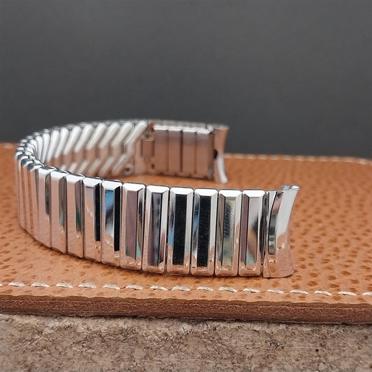 5/8" 10k White Gold-Filled Classic Stretch Kreisler Unused 1950s Watch Band