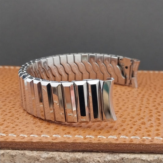 Vintage 5/8" Admiral Stainless Steel Classic Stretch NOS Unused 1950s Watch Band