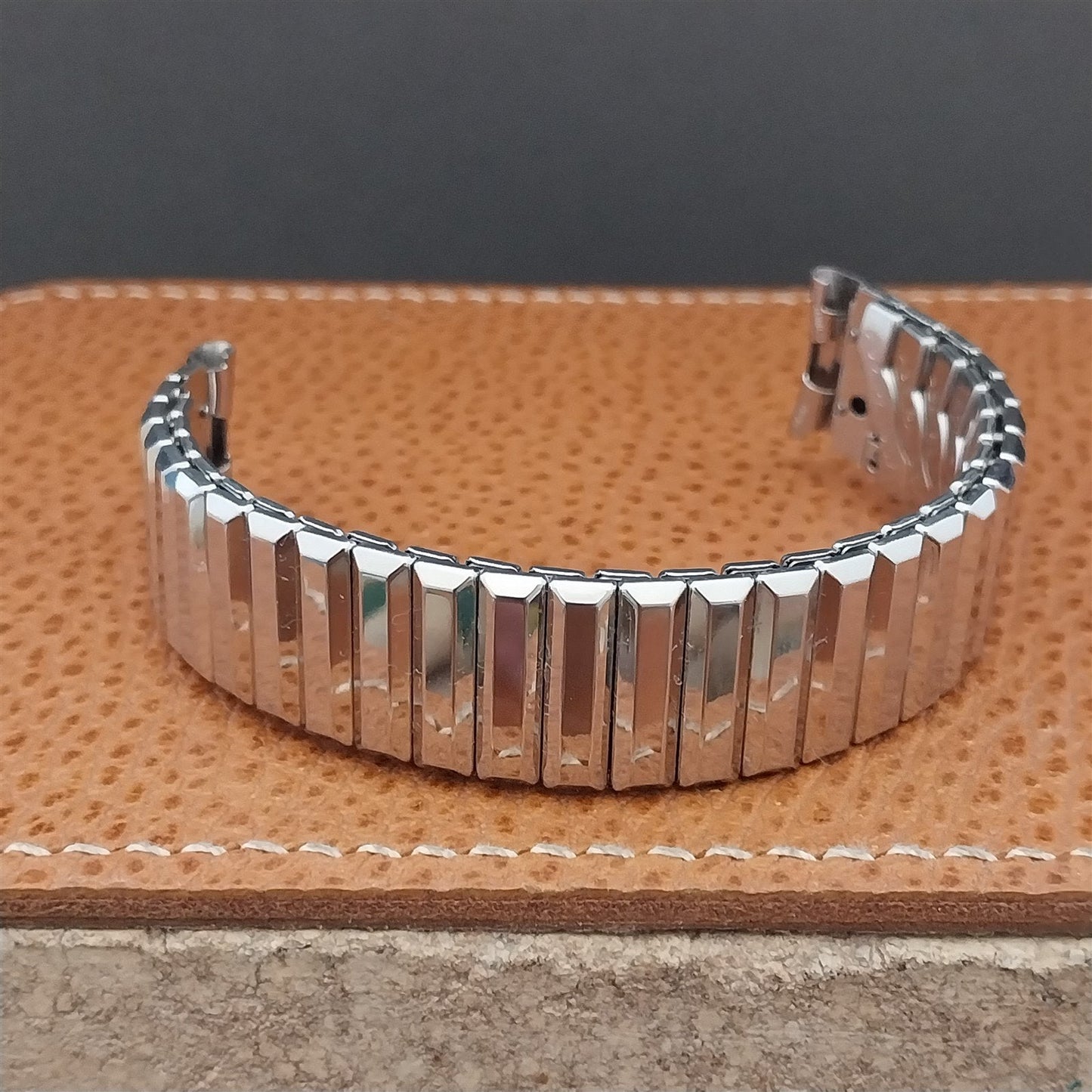 Vintage 5/8" Admiral Stainless Steel Classic Stretch NOS Unused 1950s Watch Band