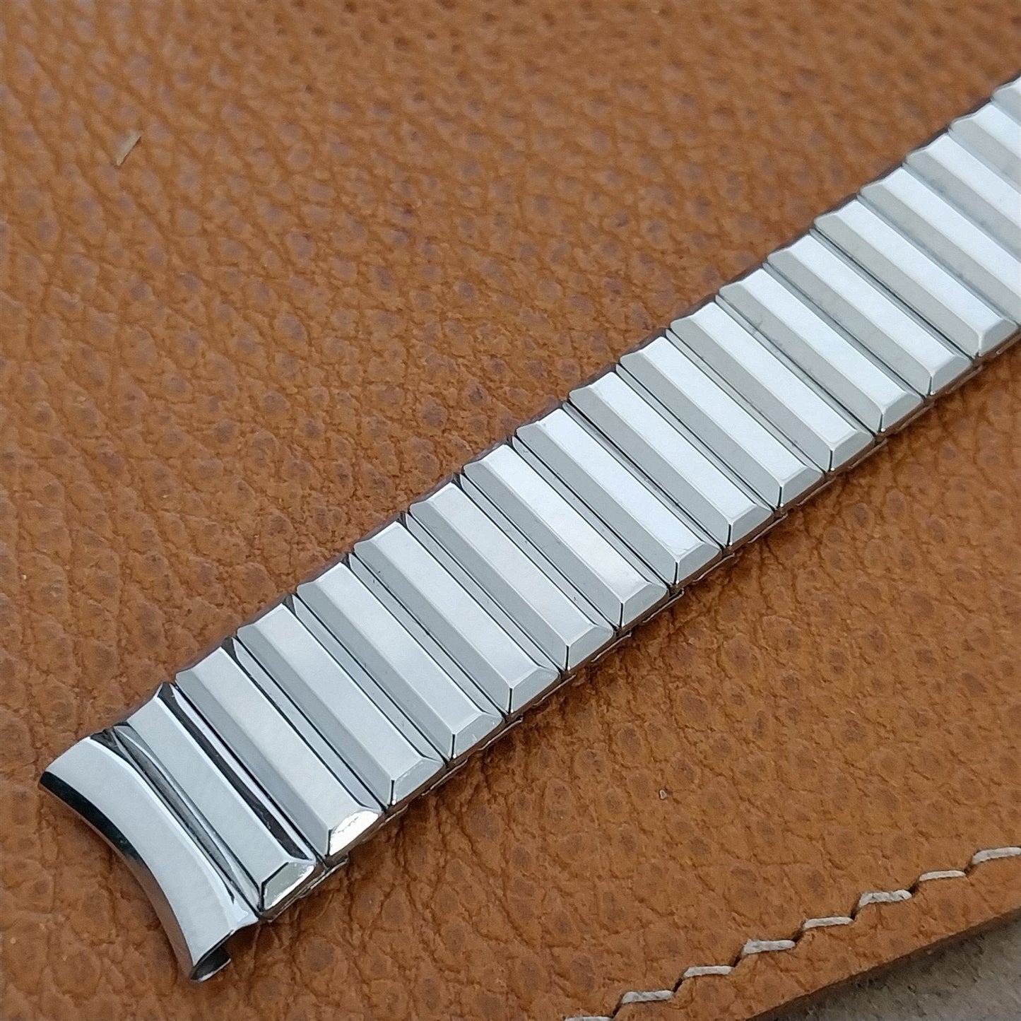 Vintage 5/8" Admiral Stainless Steel Classic Stretch NOS Unused 1950s Watch Band