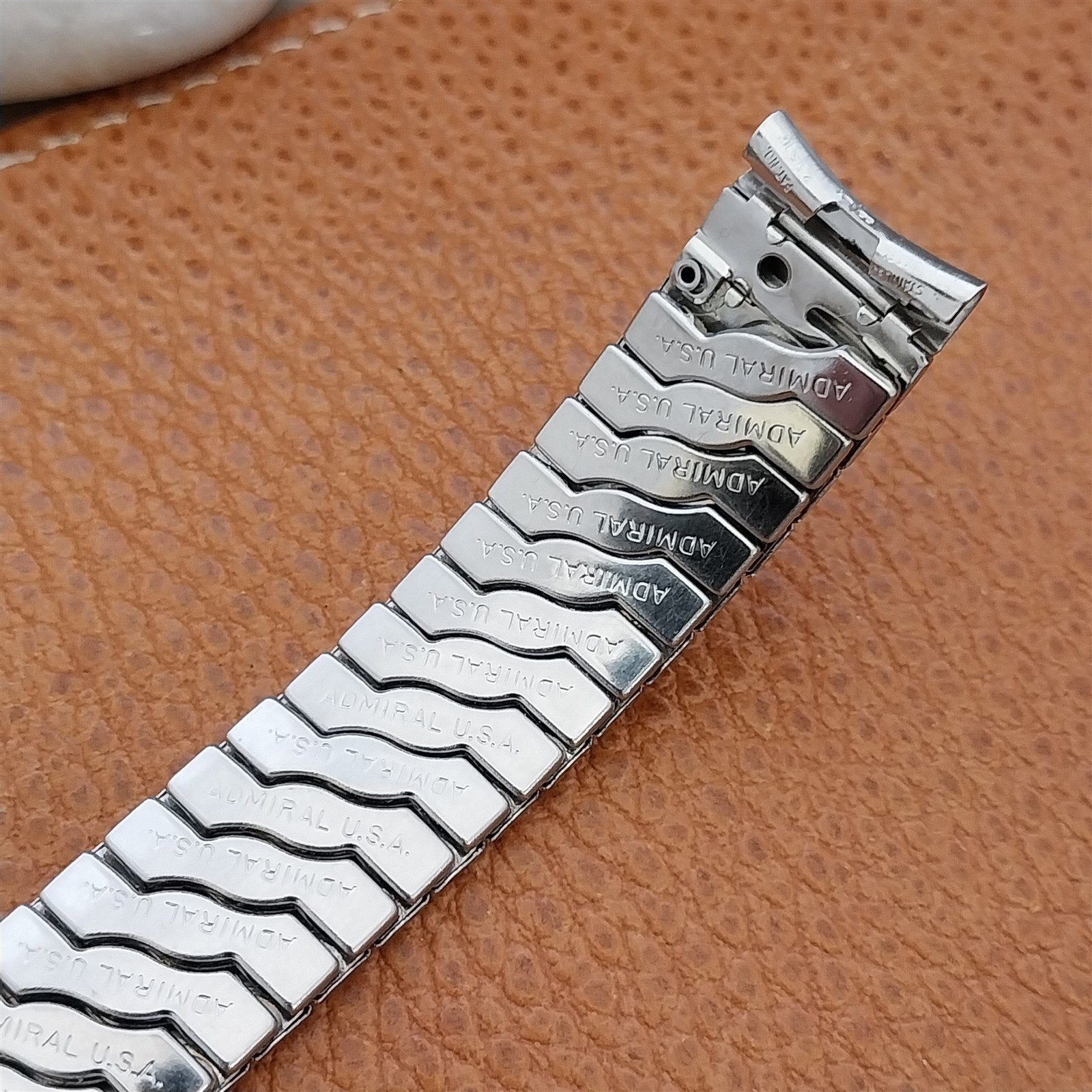Vintage 5/8" Admiral Stainless Steel Classic Stretch NOS Unused 1950s Watch Band