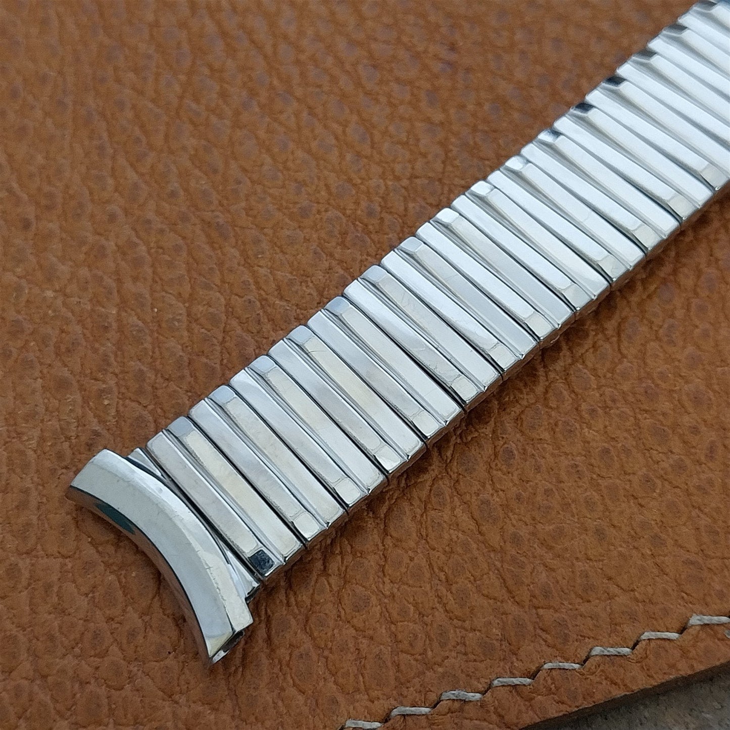 19mm 18mm 16mm Kreisler White Gold Filled nos Classic 1950s Vintage Watch Band