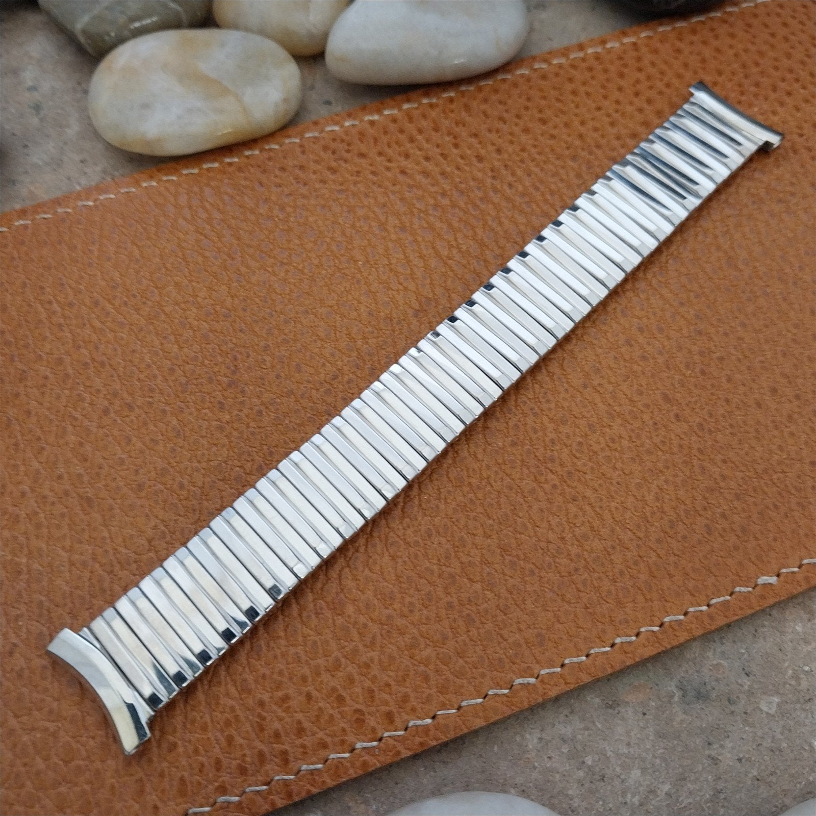 19mm 18mm 16mm Kreisler White Gold Filled nos Classic 1950s Vintage Watch Band