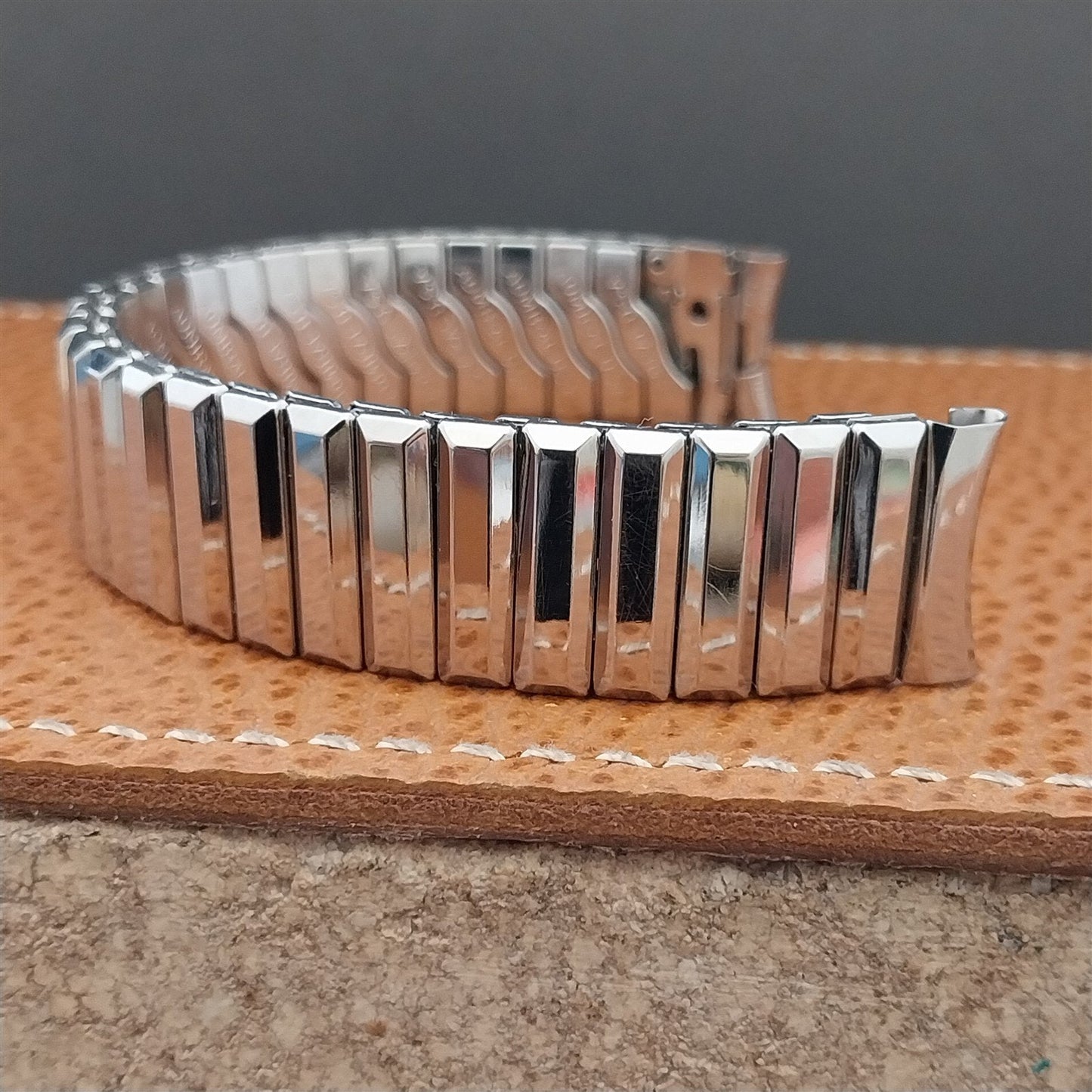 Vintage 5/8" Admiral Stainless Steel Classic Stretch NOS Unused 1950s Watch Band