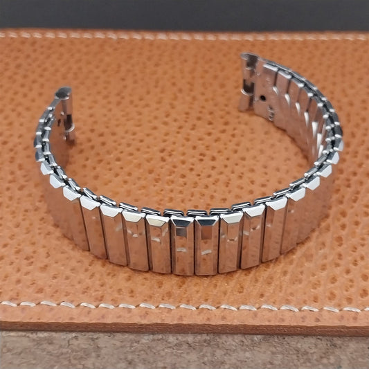 Vintage 5/8" Admiral Stainless Steel Classic Stretch NOS Unused 1950s Watch Band