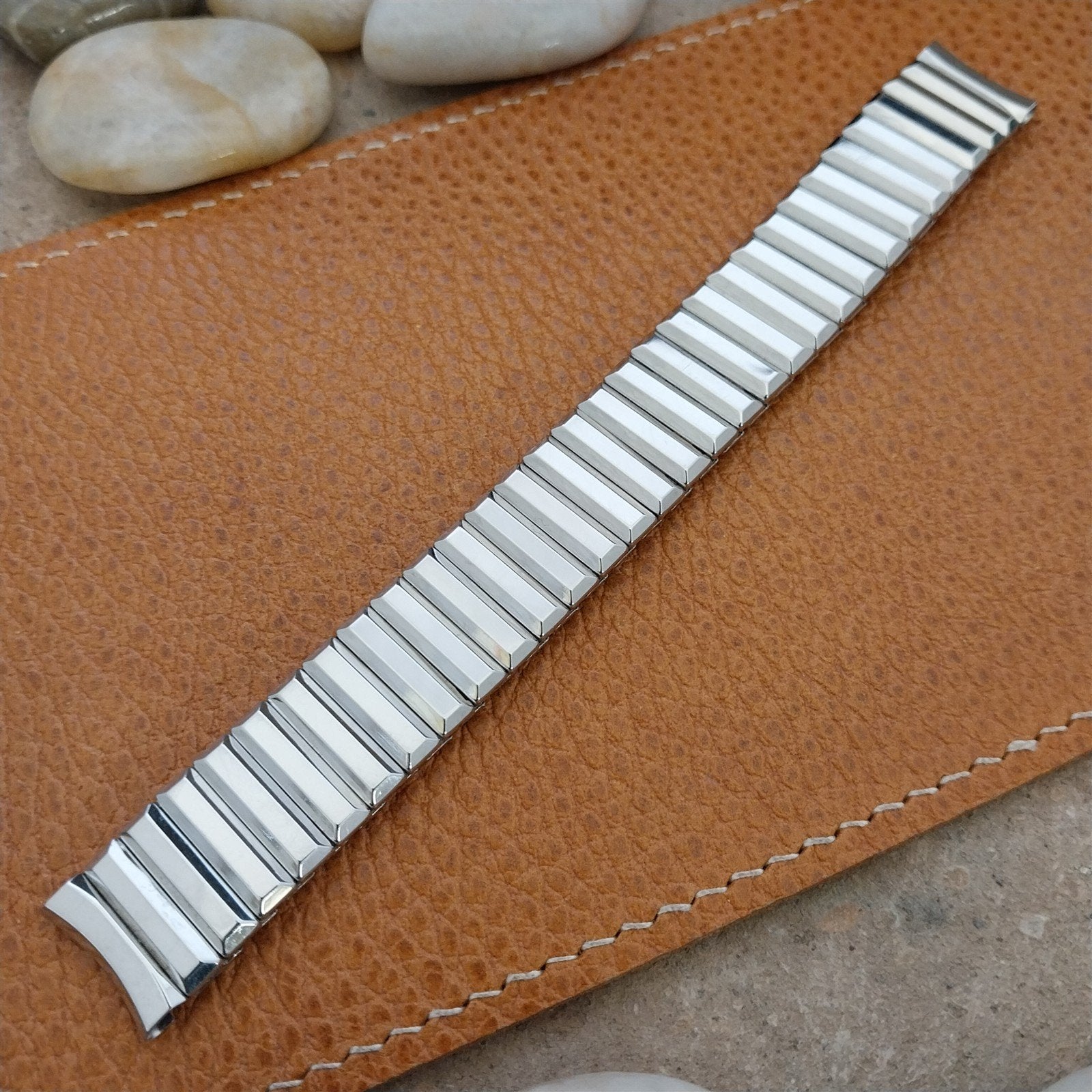 Vintage 5/8" Admiral Stainless Steel Classic Stretch NOS Unused 1950s Watch Band