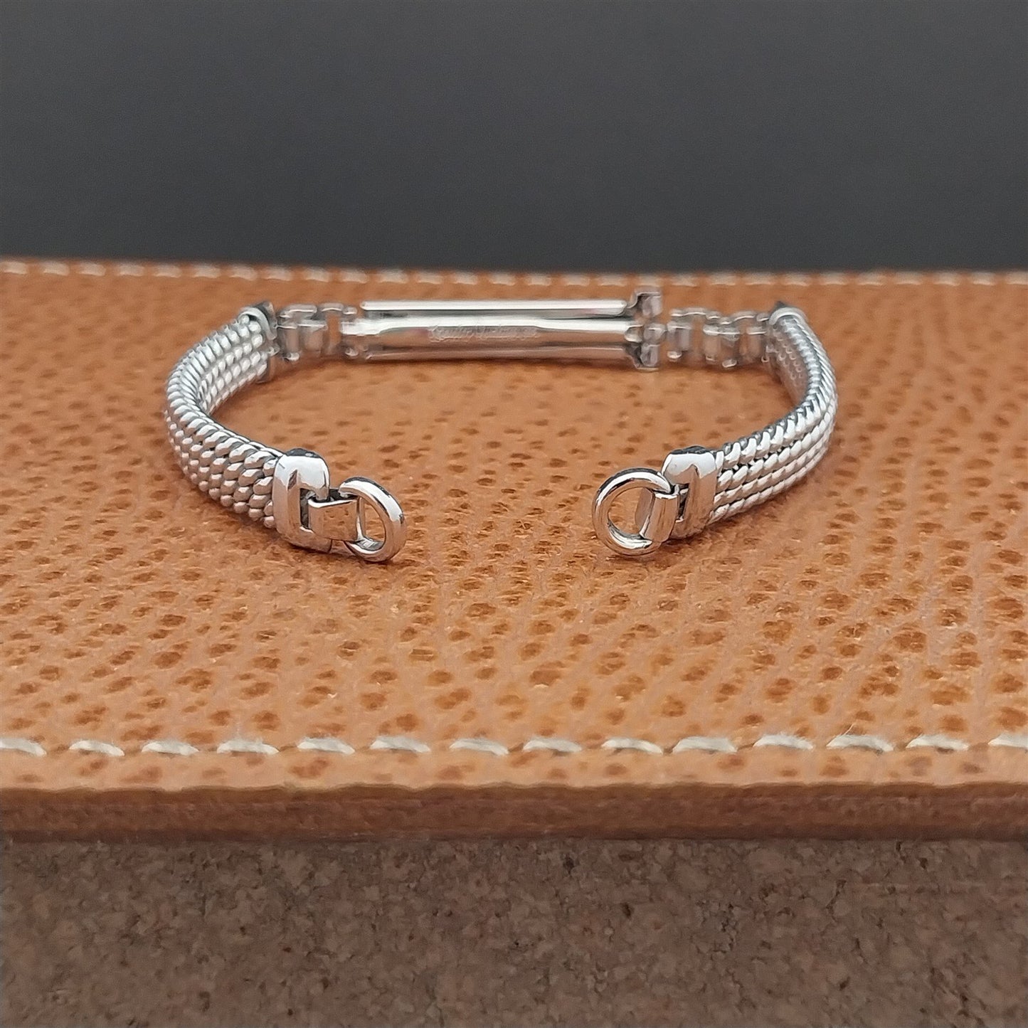 Vintage Ladies Kreisler White Gold-Filled Braided Unused 1950s Watch Band