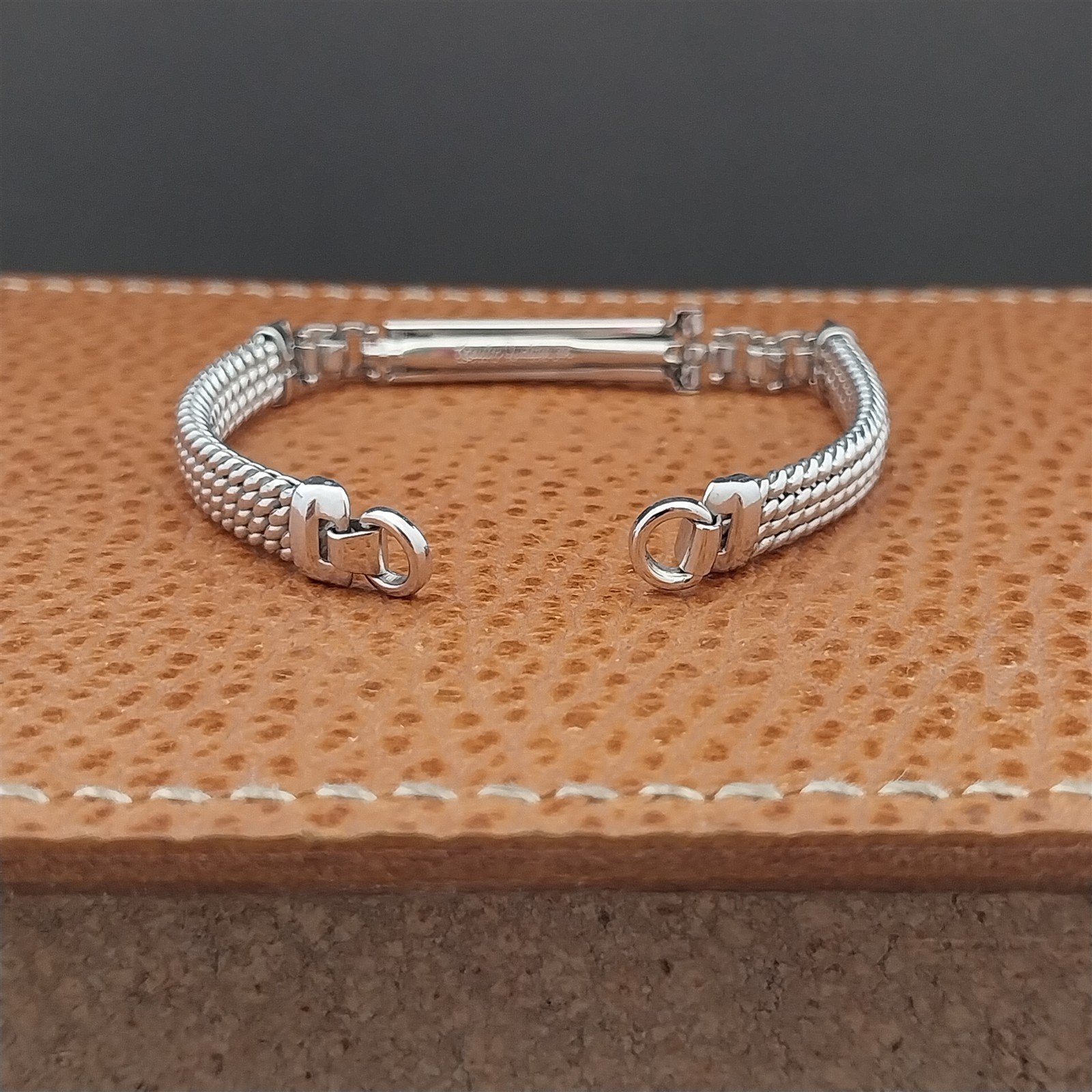 Vintage Ladies Kreisler White Gold-Filled Braided Unused 1950s Watch Band