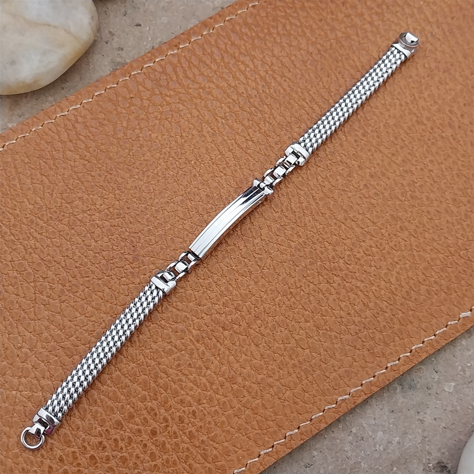 Vintage Ladies Kreisler White Gold-Filled Braided Unused 1950s Watch Band