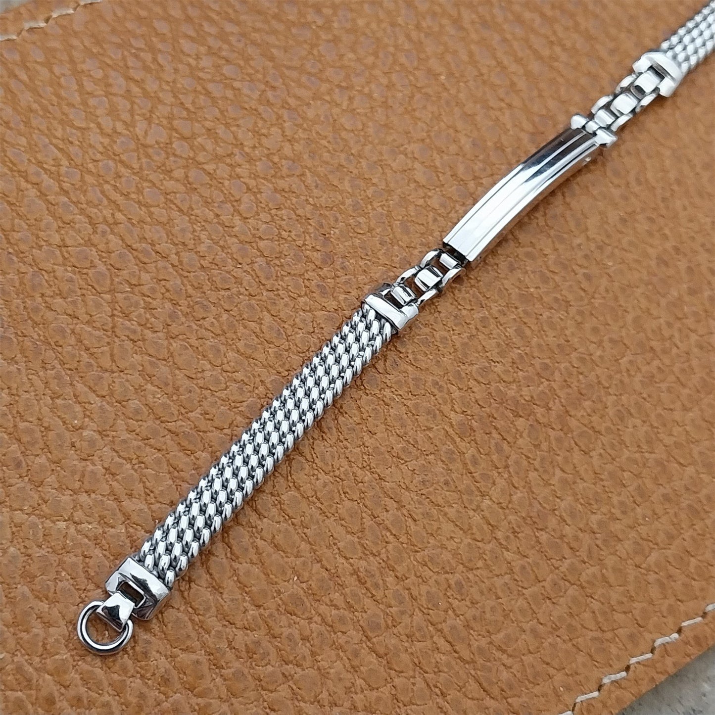 Vintage Ladies Kreisler White Gold-Filled Braided Unused 1950s Watch Band