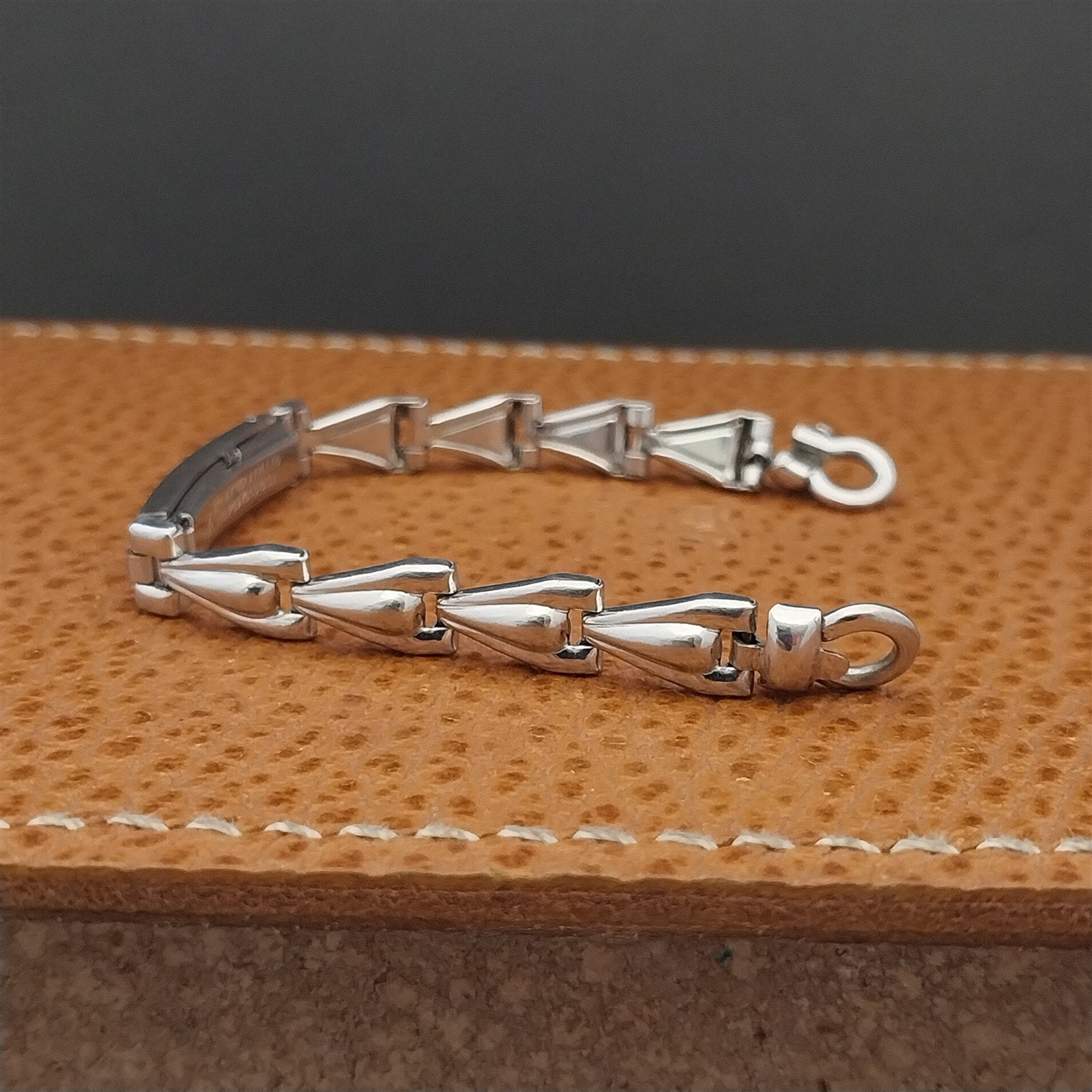 Ladies 12k White Gold-Fill JB Champion Short Classic Unused Vintage Watch Band