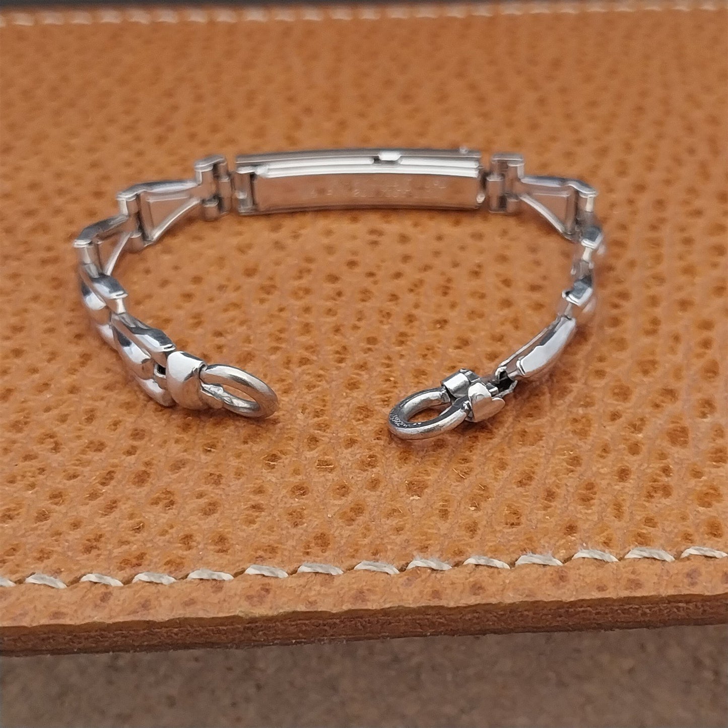 Ladies 12k White Gold-Fill JB Champion Short Classic Unused Vintage Watch Band