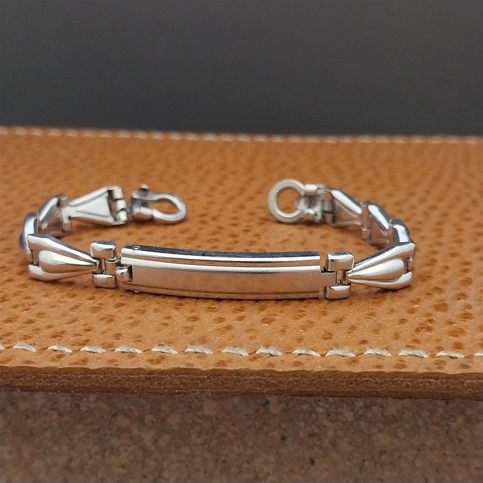 Ladies 12k White Gold-Fill JB Champion Short Classic Unused Vintage Watch Band