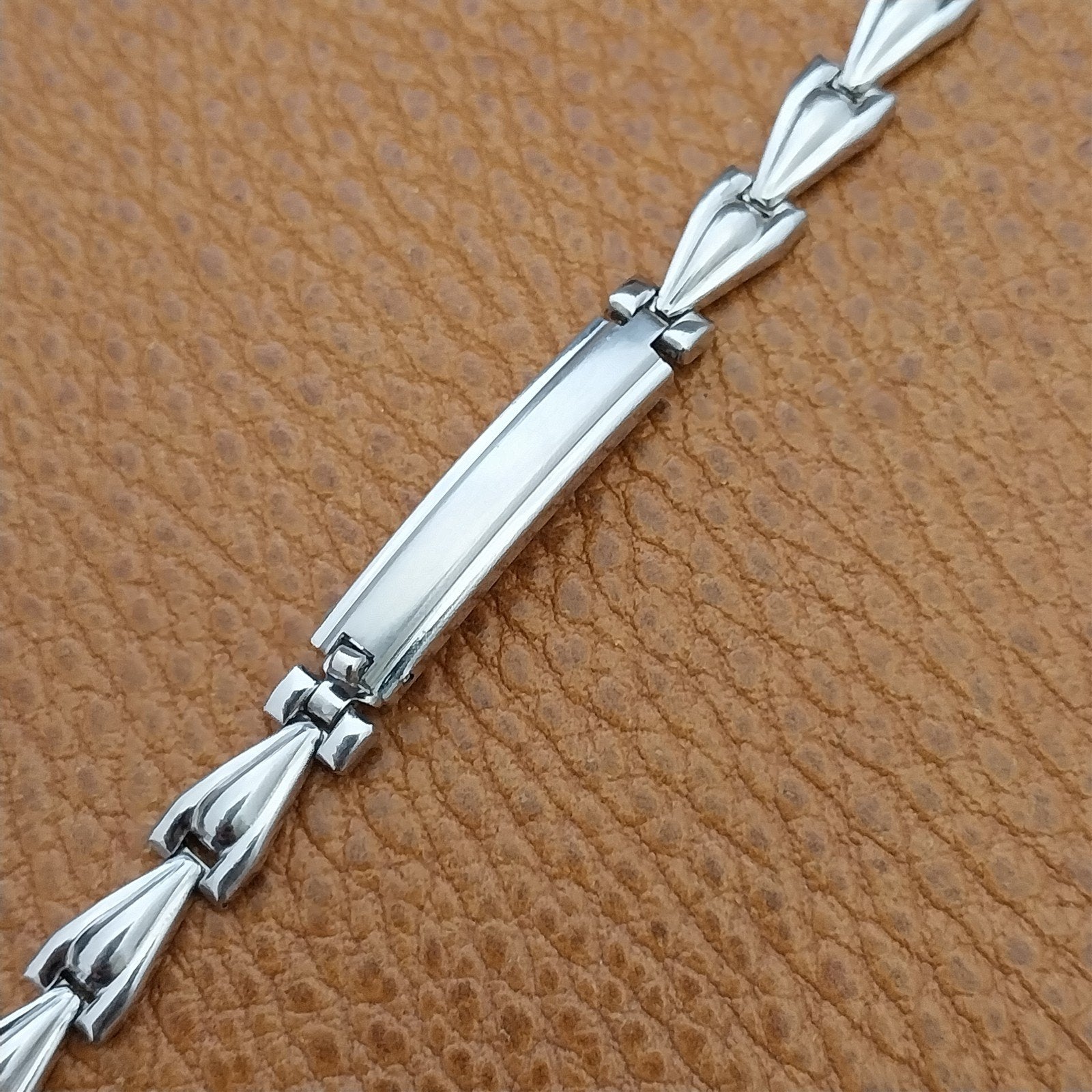 Ladies 12k White Gold-Fill JB Champion Short Classic Unused Vintage Watch Band