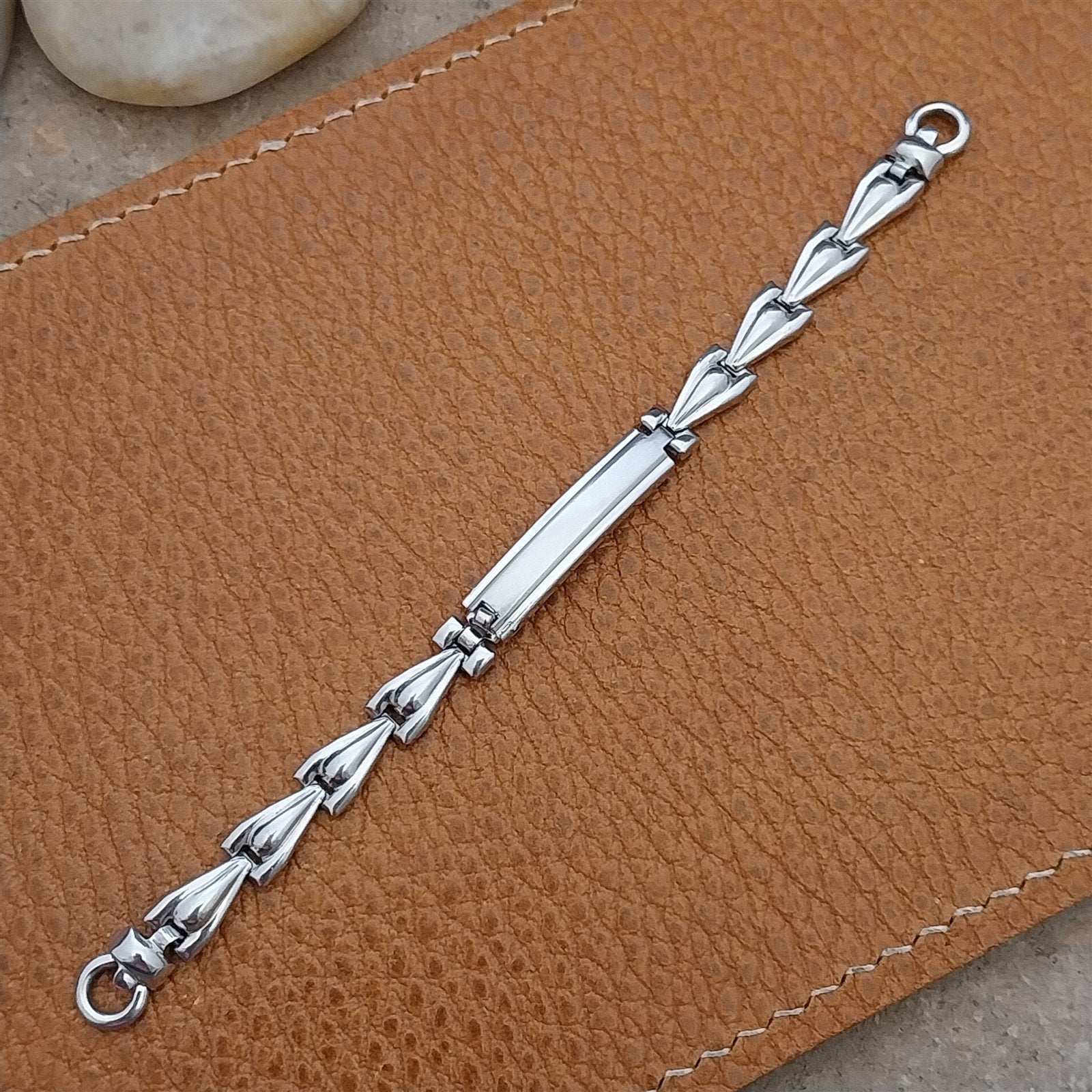 Ladies 12k White Gold-Fill JB Champion Short Classic Unused Vintage Watch Band