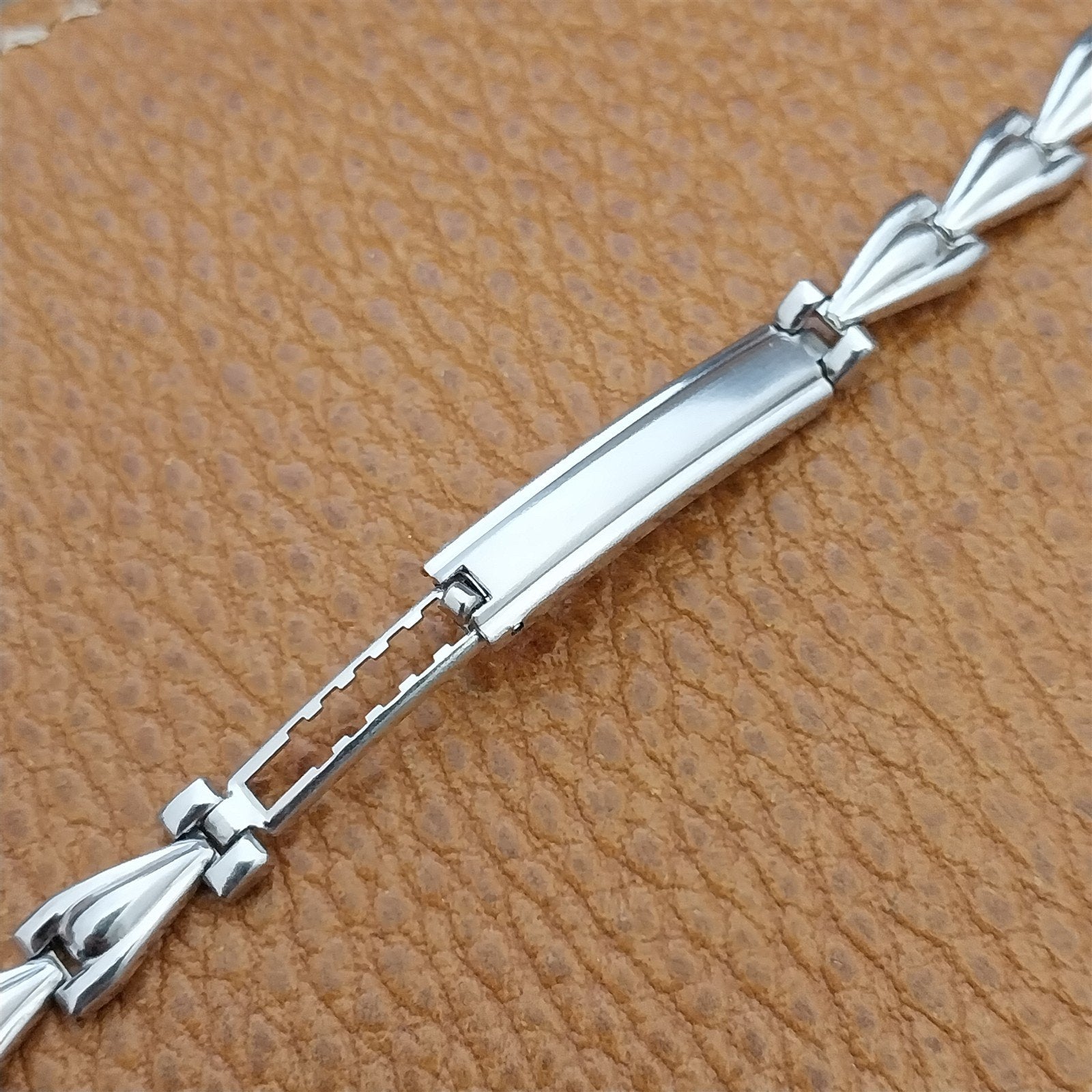 Ladies 12k White Gold-Fill JB Champion Short Classic Unused Vintage Watch Band