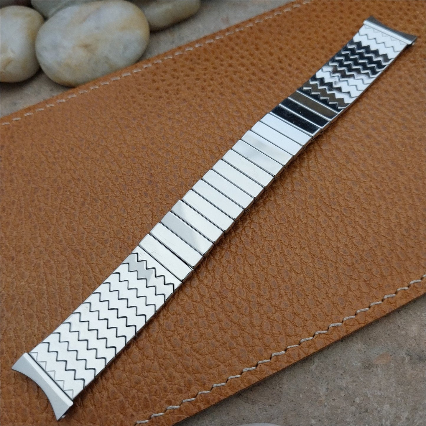 Vintage 17mm Stainless Steel Expansion Craftex Classic 1960s Unused Watch Band