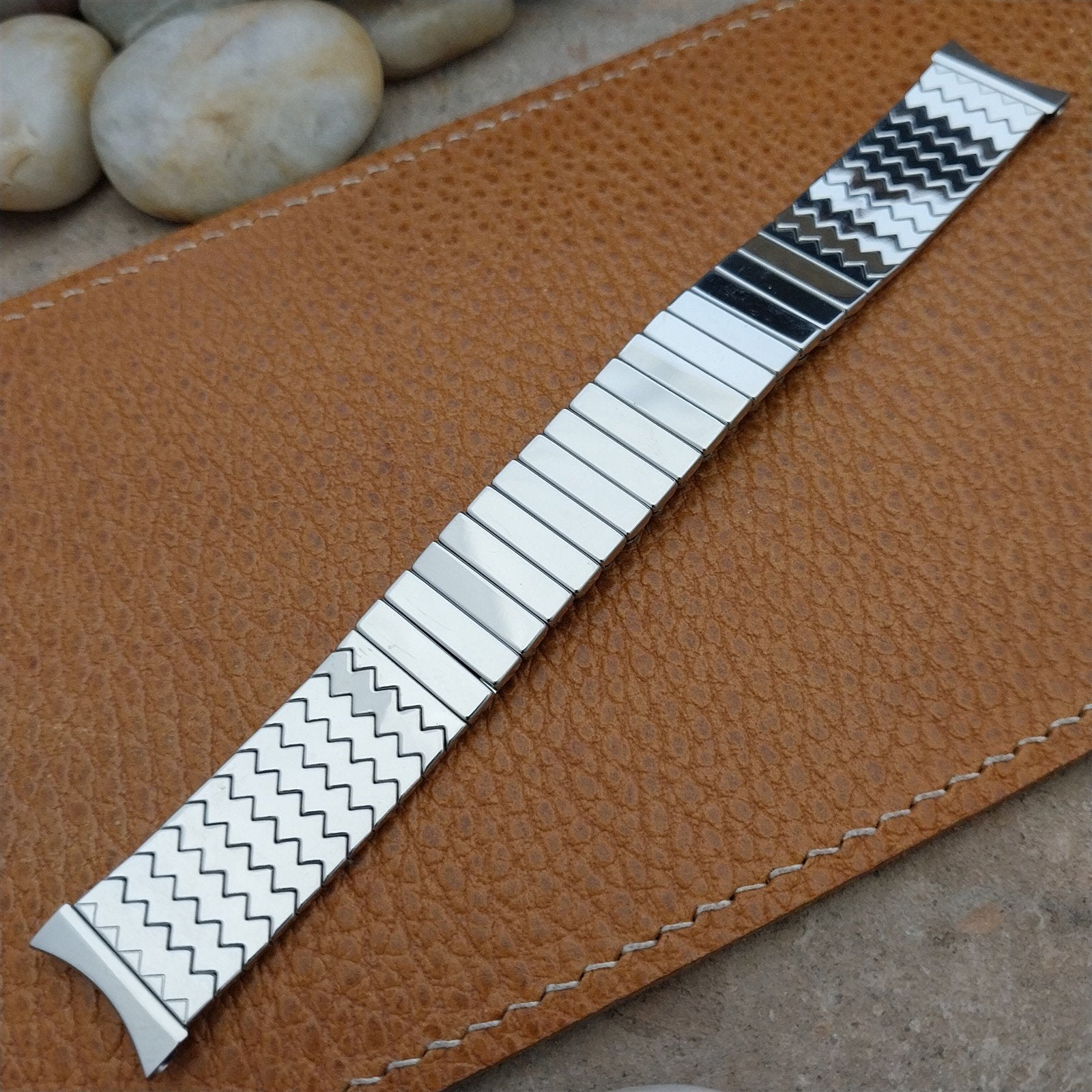 Vintage 17mm Stainless Steel Expansion Craftex Classic 1960s Unused Watch Band