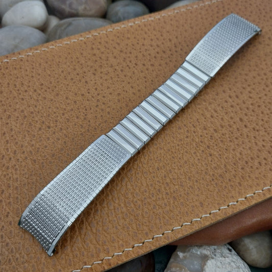 17.2mm Stainless Steel Kreisler USA nos 11/16" Unused 1960s Vintage Watch Band