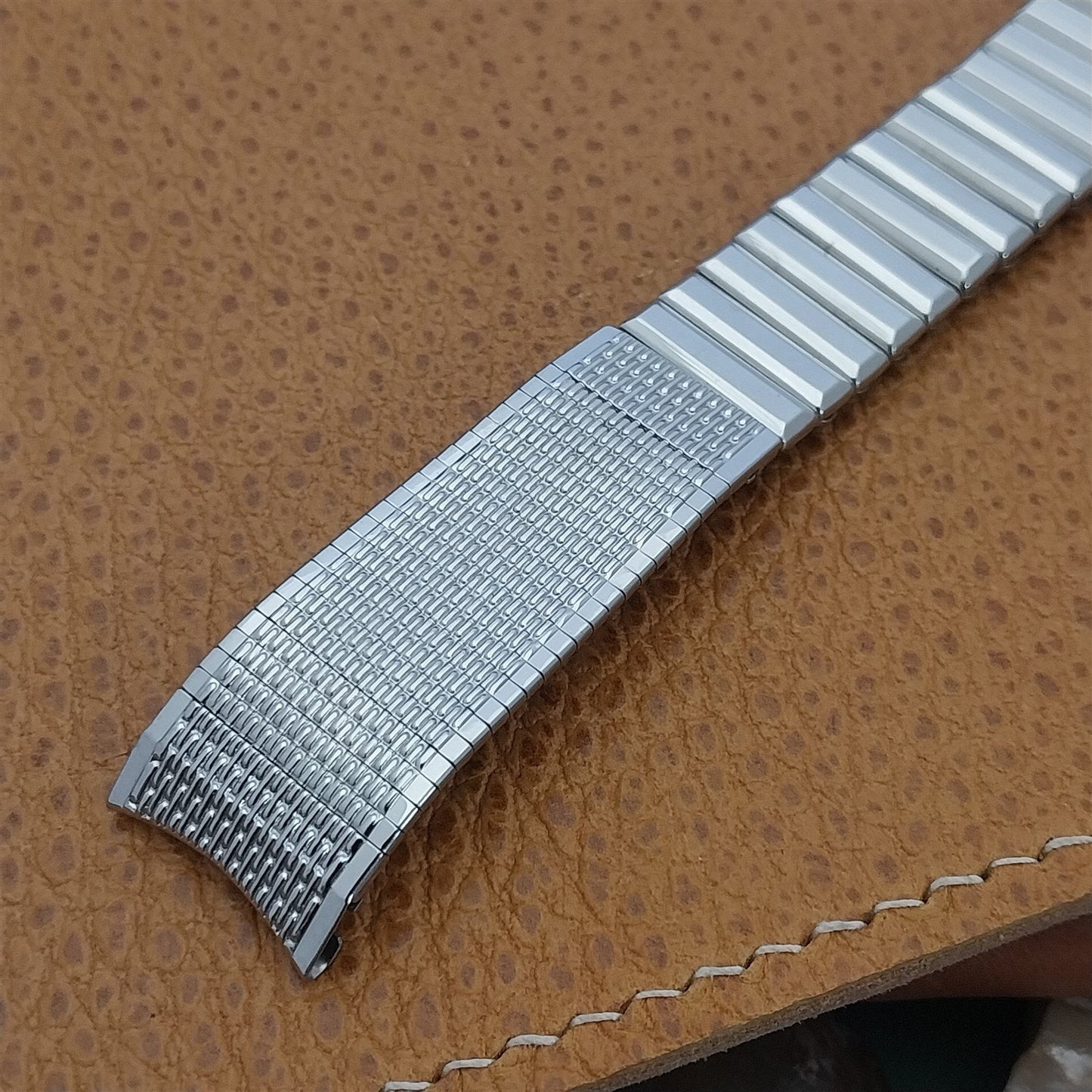 17.2mm Stainless Steel Kreisler USA nos 11/16" Unused 1960s Vintage Watch Band