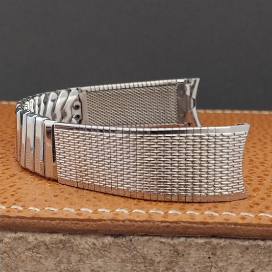17.2mm Stainless Steel Kreisler USA nos 11/16" Unused 1960s Vintage Watch Band