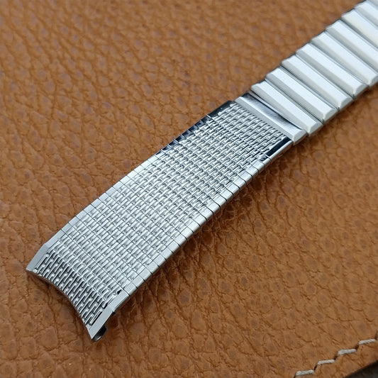 17.2mm Stainless Steel Kreisler USA nos 11/16" Unused 1960s Vintage Watch Band