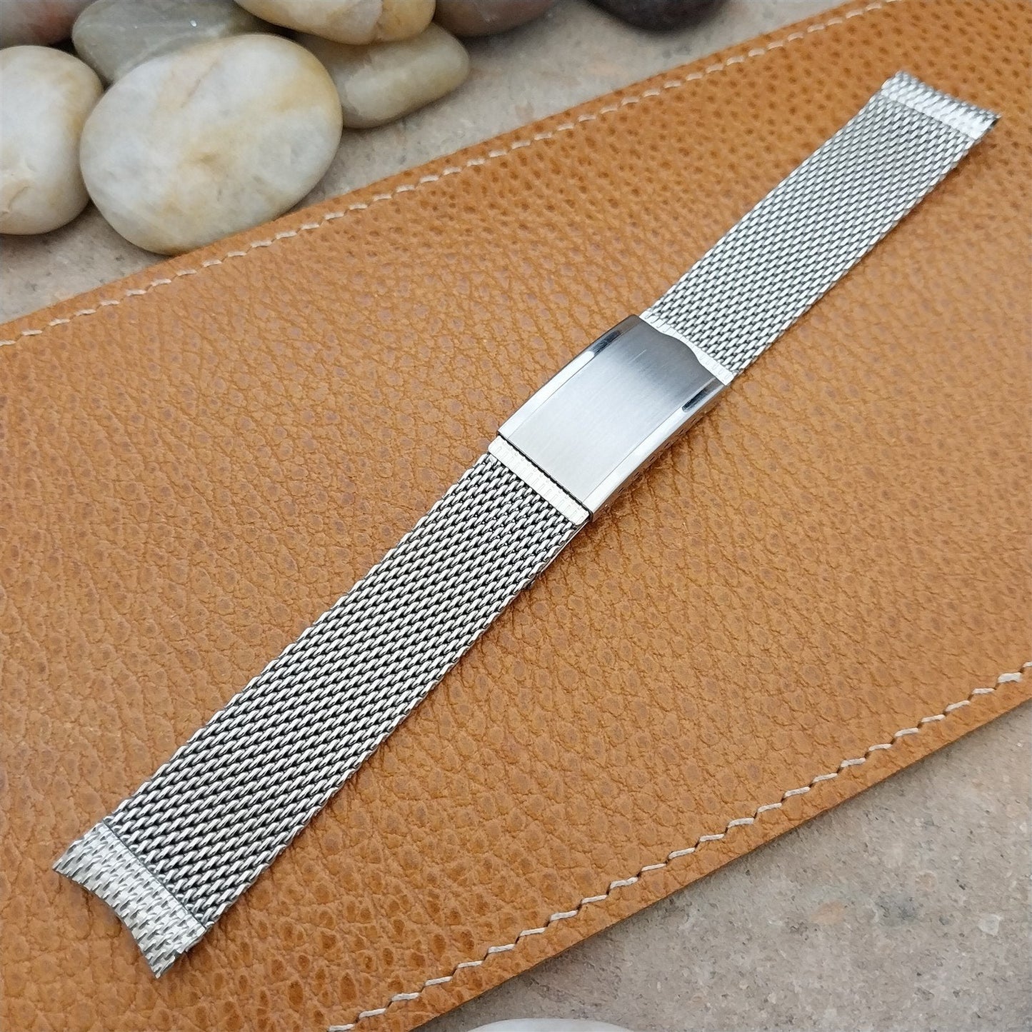 17.2mm Stainless Steel Mesh Craftex Canada Unused 1960s Vintage Watch Band
