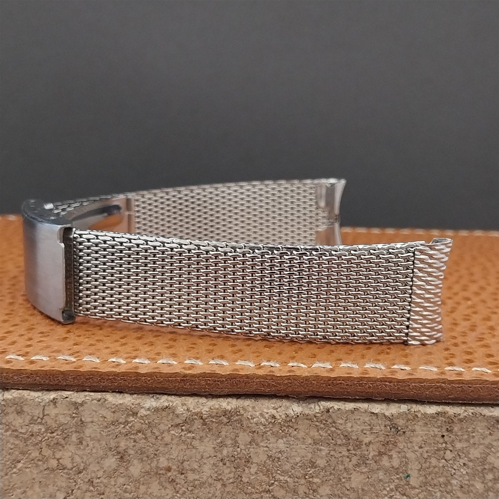 Vintage 17.2mm Stainless Steel Mesh Craftex Canada Unused 1960s Watch Band