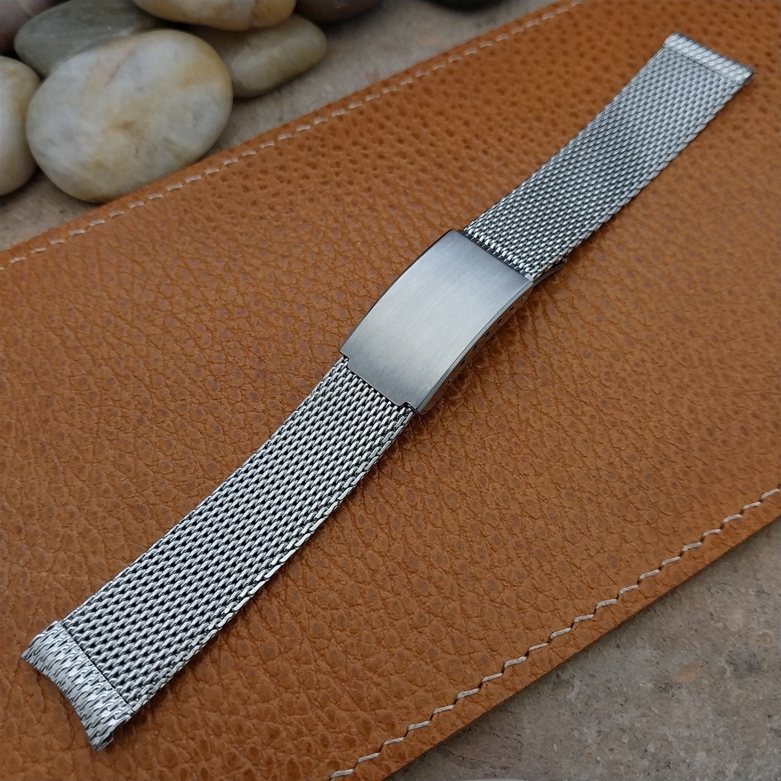 Vintage 17.2mm Stainless Steel Mesh Craftex Canada Unused 1960s Watch Band