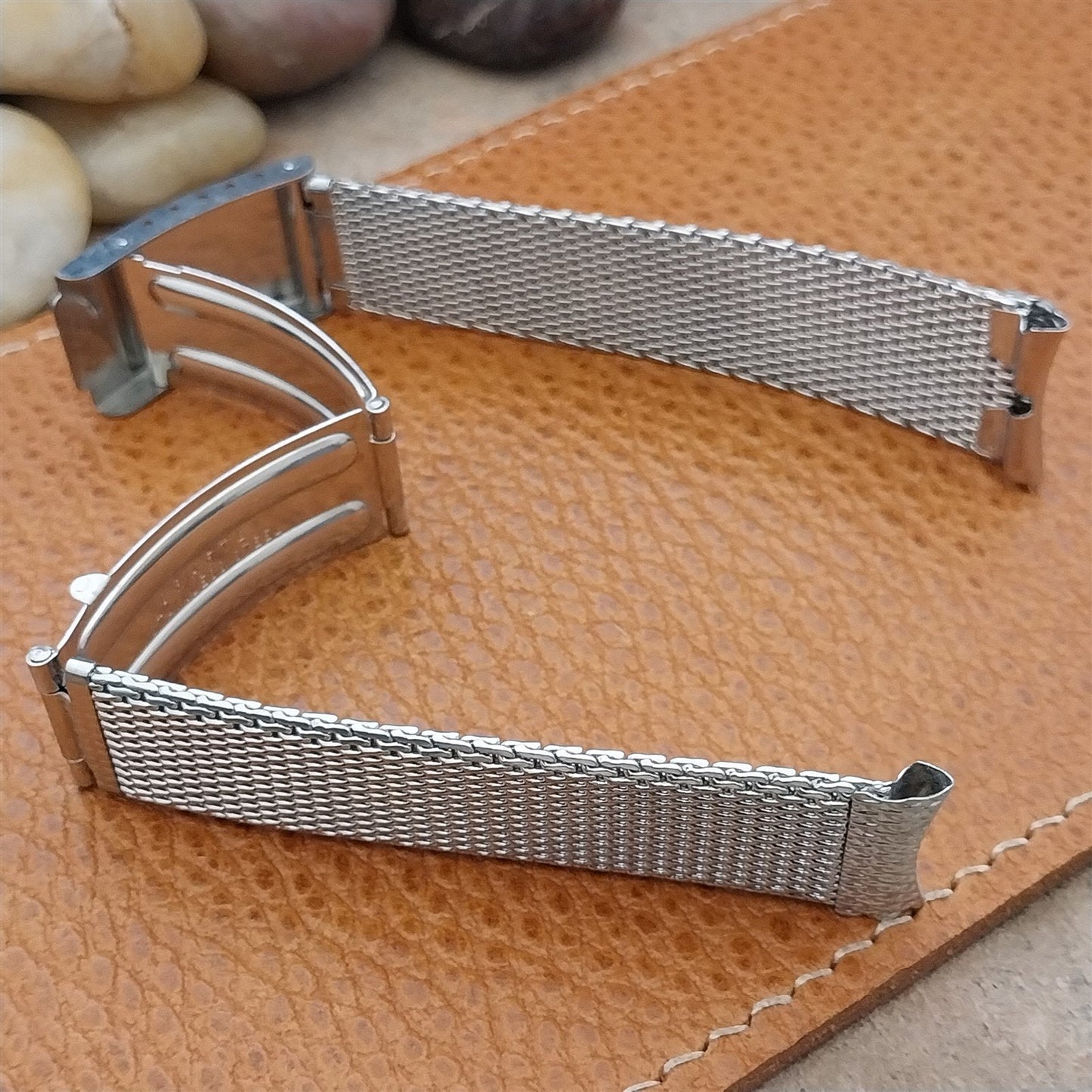 Vintage 17.2mm Stainless Steel Mesh Craftex Canada Unused 1960s Watch Band