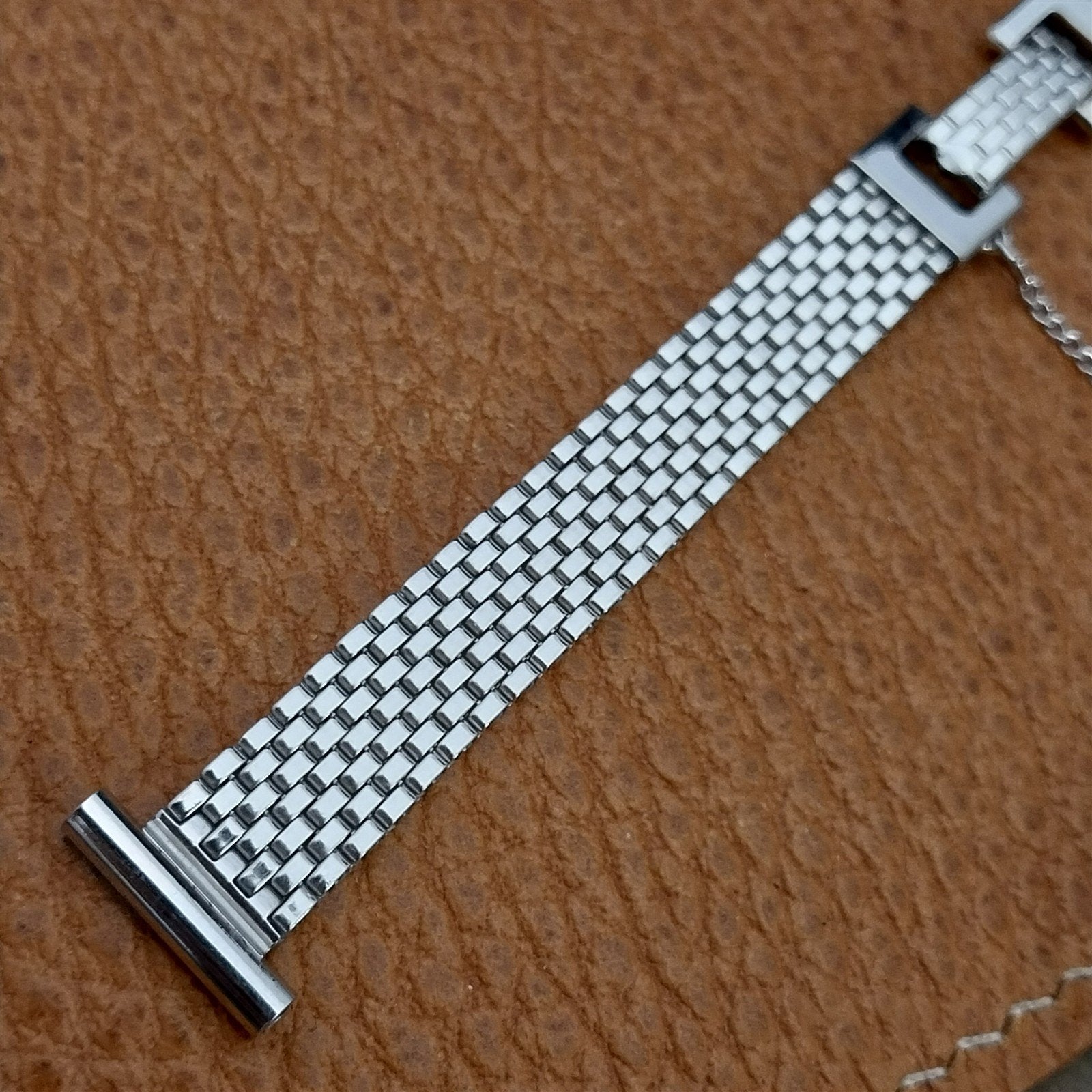 1950s Vintage Ladies Lenox 12k White Gold Filled Unused Cocktail Watch Bracelet