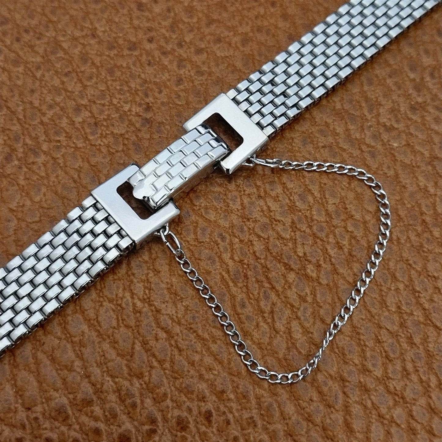 1950s Vintage Ladies Lenox 12k White Gold Filled Unused Cocktail Watch Bracelet