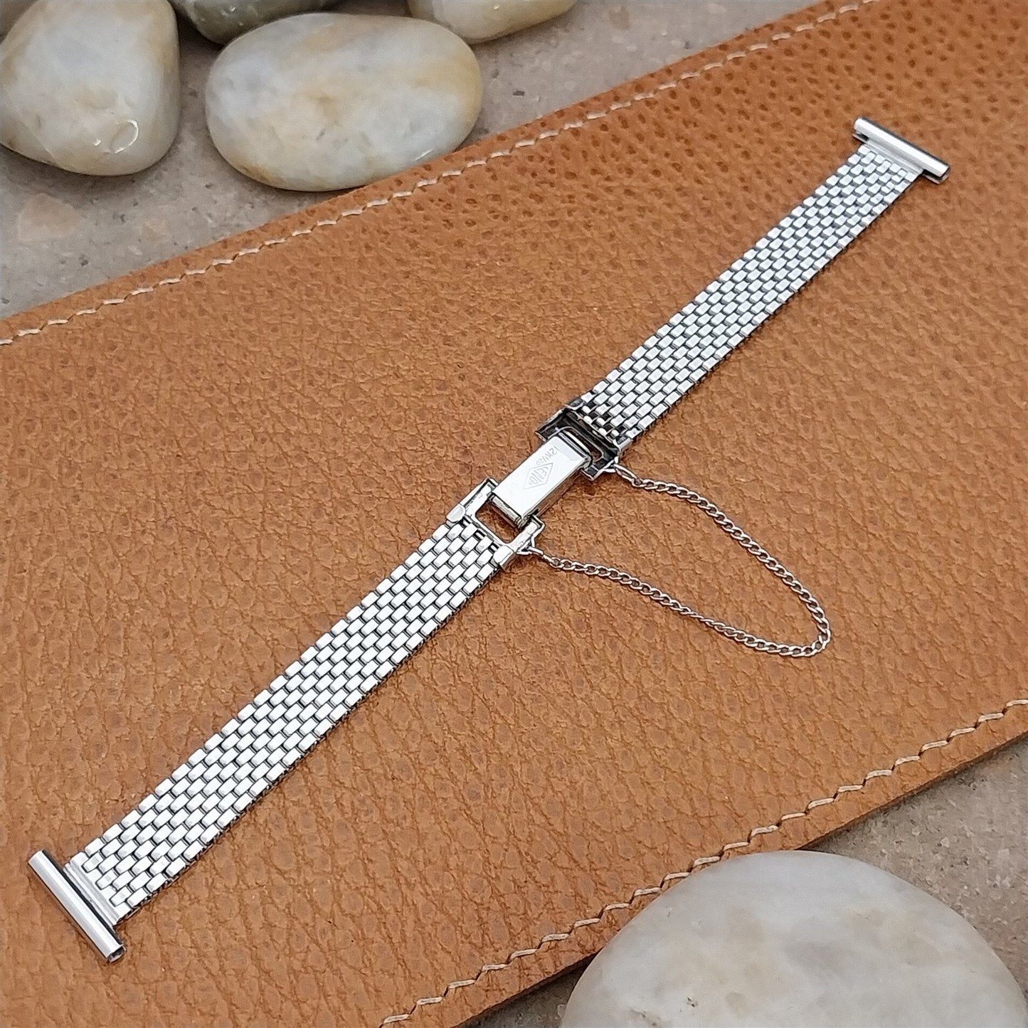 1950s Vintage Ladies Lenox 12k White Gold Filled Unused Cocktail Watch Bracelet