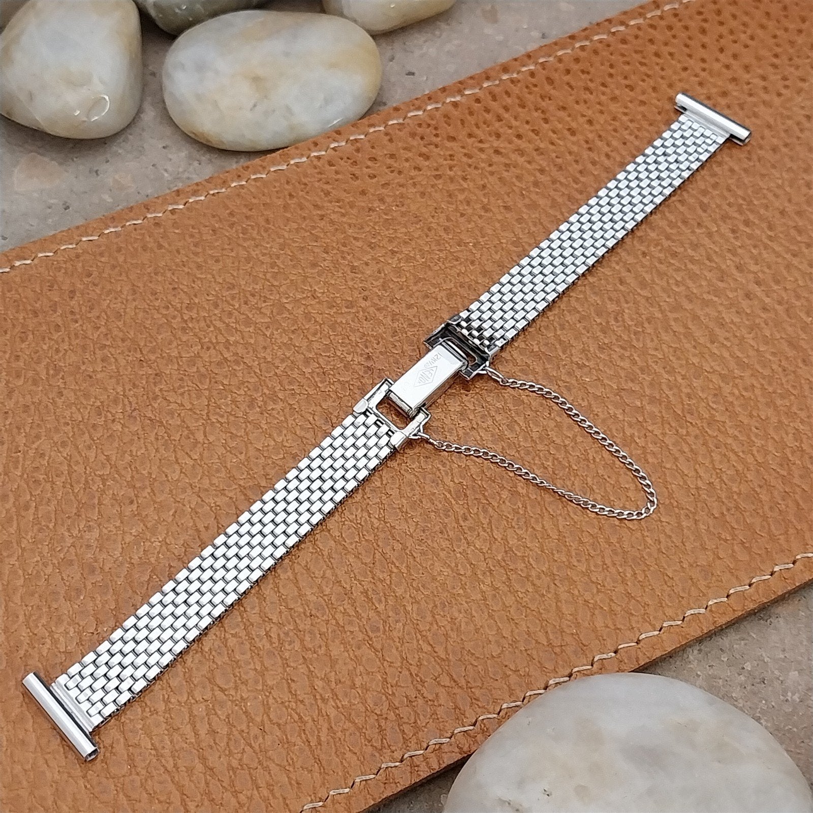 1950s Vintage Ladies Lenox 12k White Gold Filled Unused Cocktail Watch Bracelet