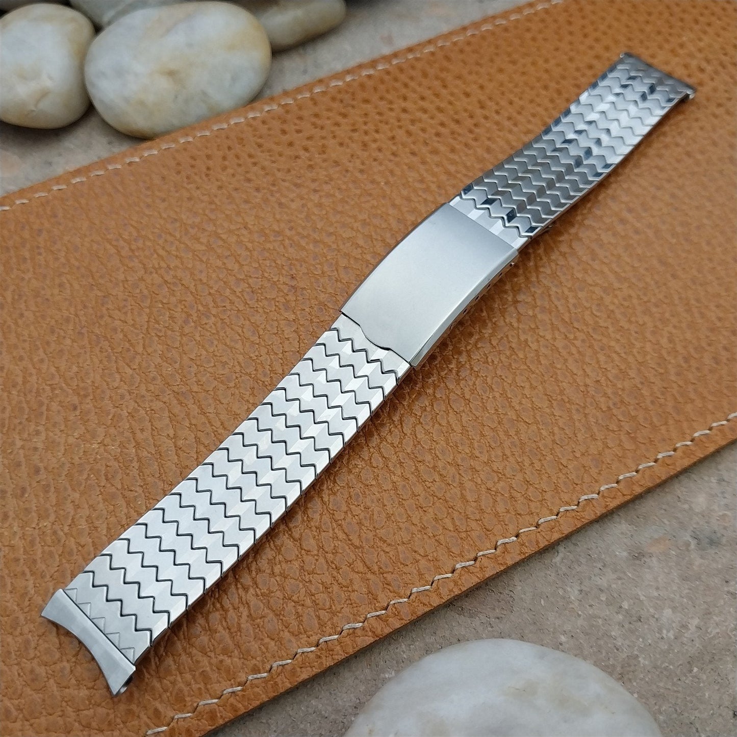 Vintage 17mm Stainless Steel Craftex Canada Unused Classic 1960s Watch Band