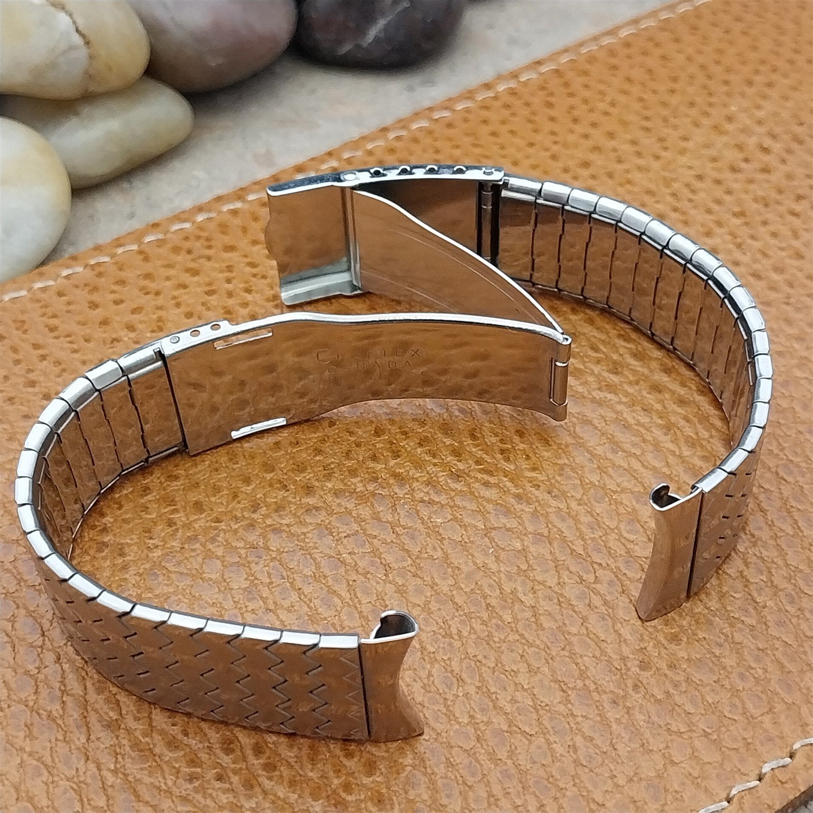 Vintage 17mm Stainless Steel Craftex Canada Unused Classic 1960s Watch Band