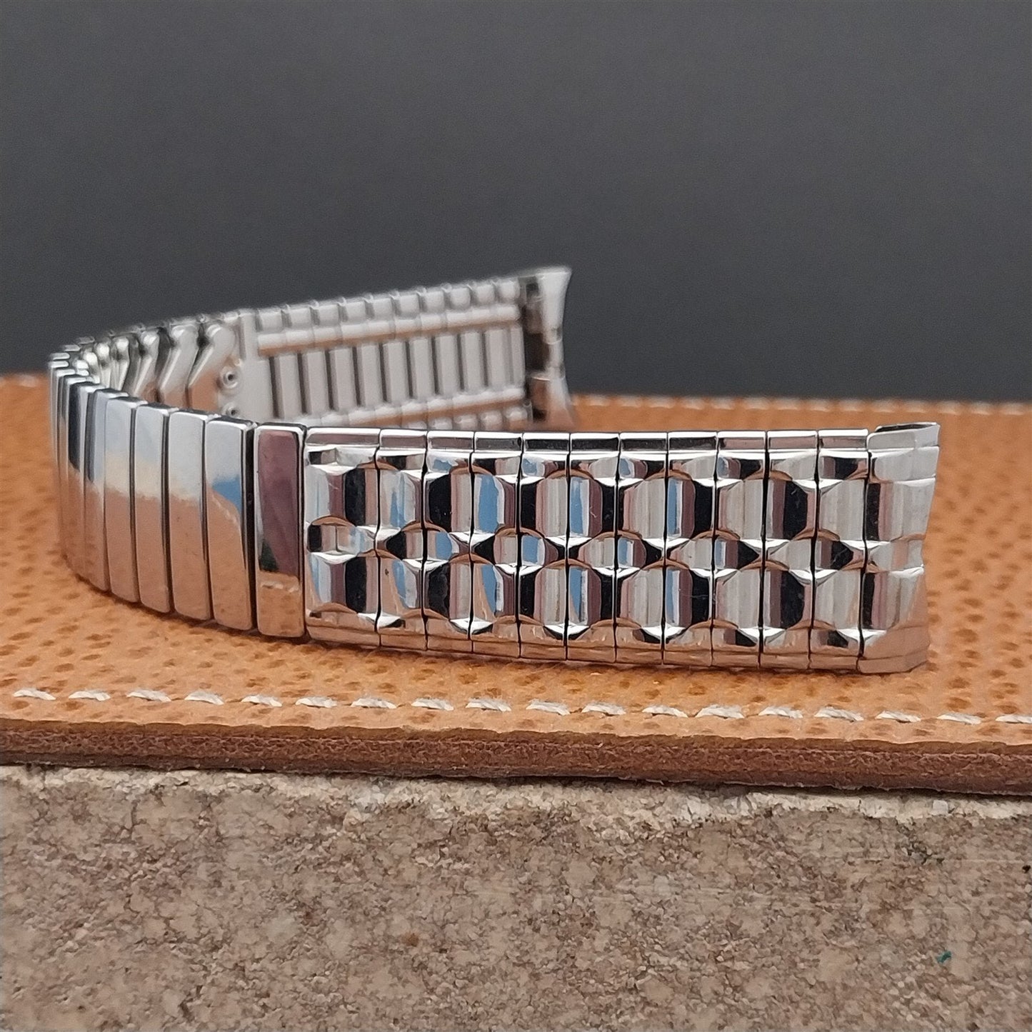 Vintage 17.2mm Stainless Steel Classic 1960s Expansion Craftex Unused Watch Band