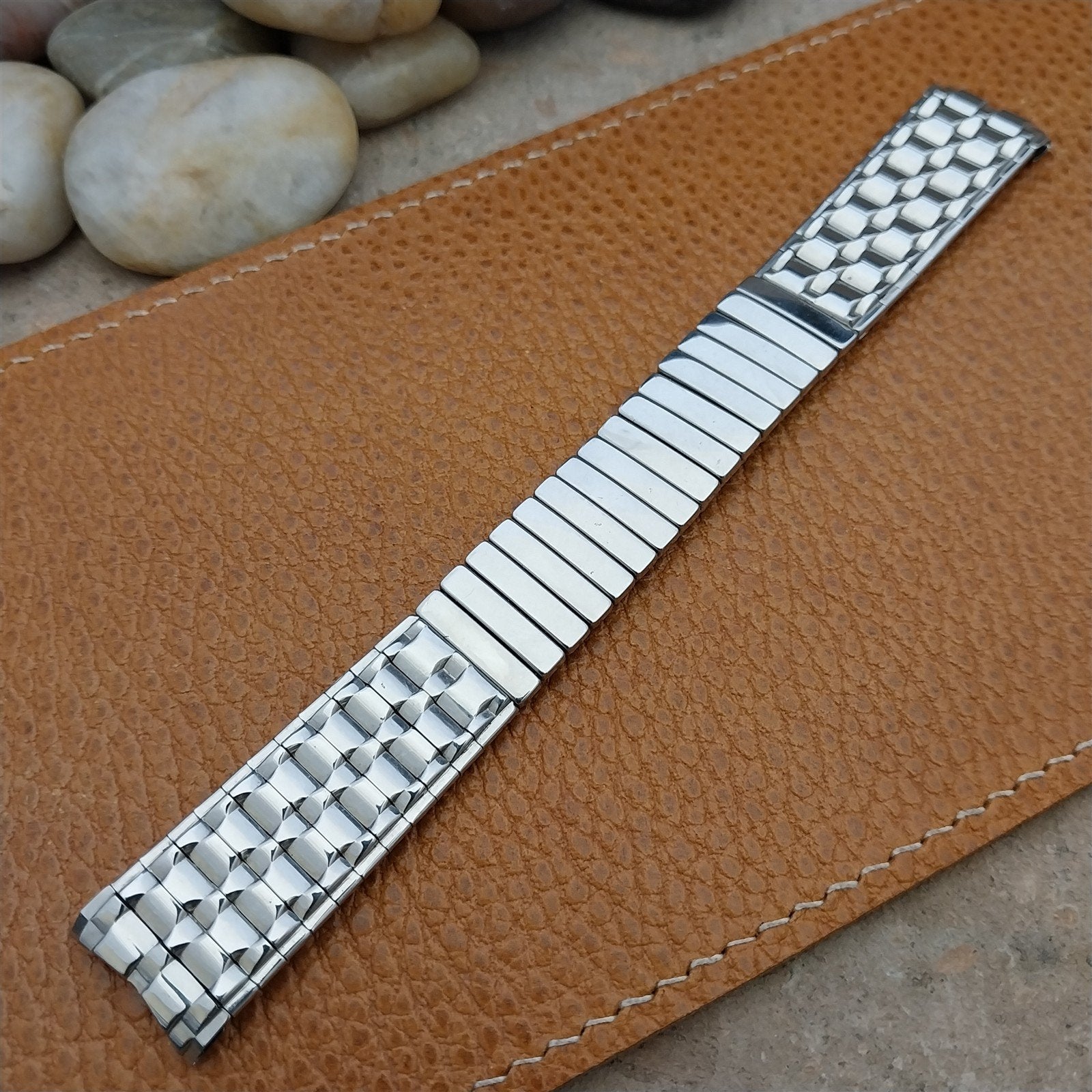 Vintage 17.2mm Stainless Steel Classic 1960s Expansion Craftex Unused Watch Band