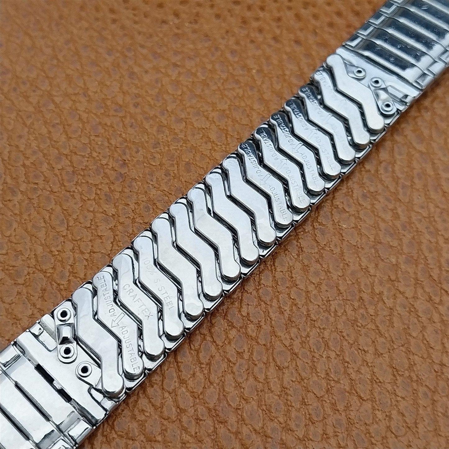 Vintage 17.2mm Stainless Steel Classic 1960s Expansion Craftex Unused Watch Band