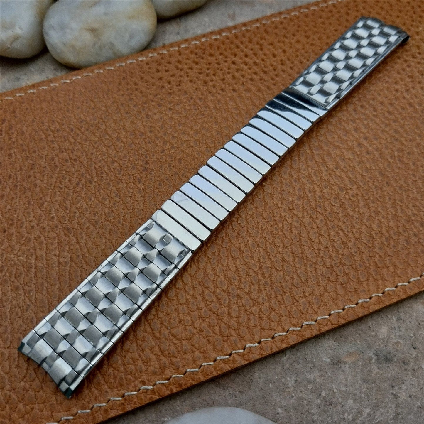 Vintage 17.2mm Stainless Steel Classic 1960s Expansion Craftex Unused Watch Band