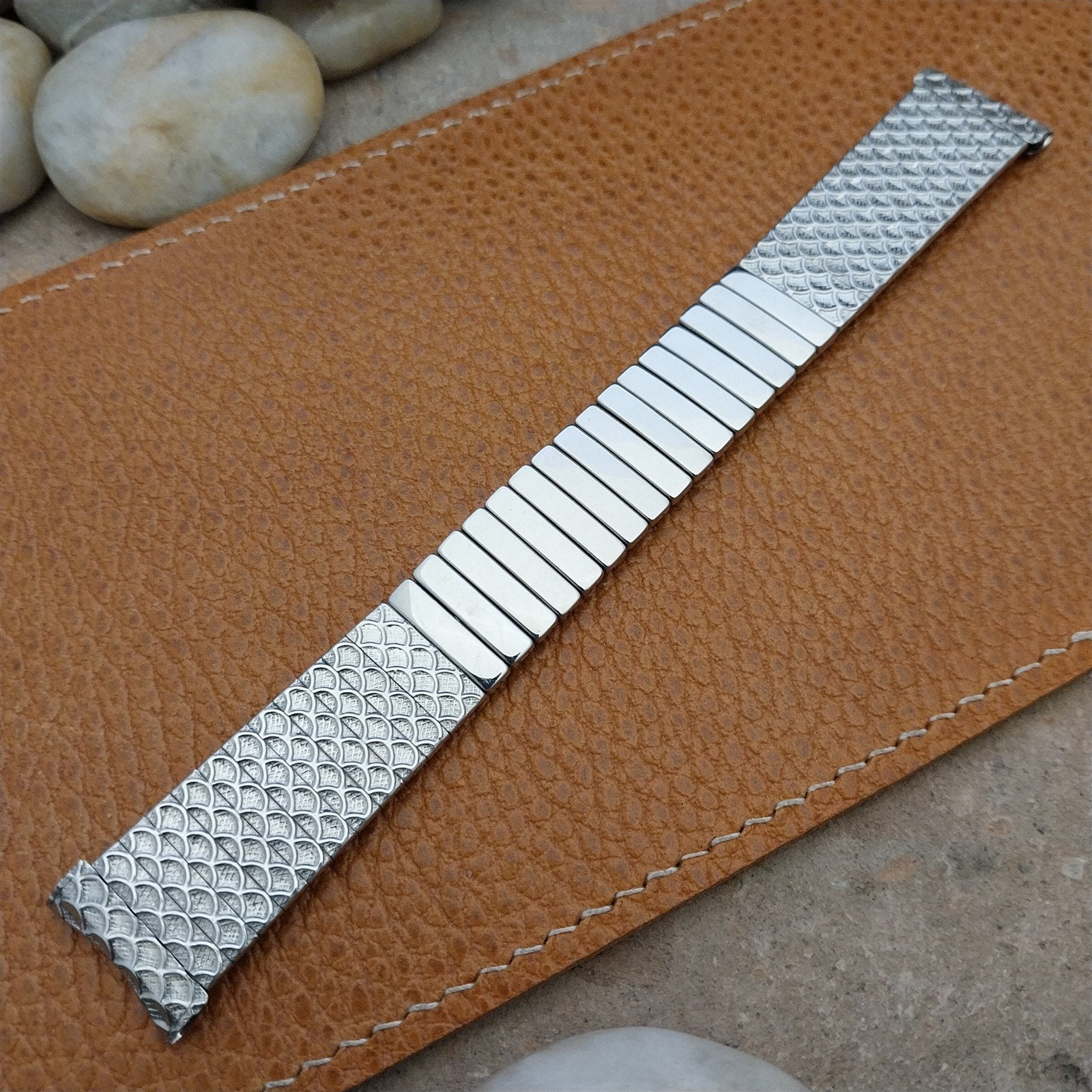 Vintage 19mm 18mm Stainless Classic 1960s Expansion Craftex Unused Watch Band