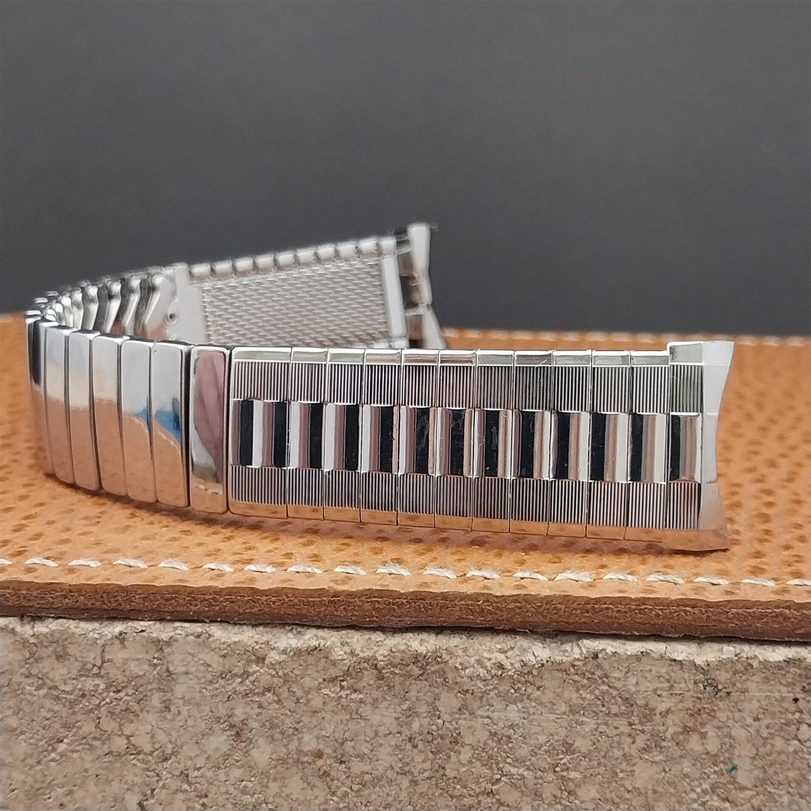 Vintage 19mm 18mm Stainless Classic 1960s Expansion Craftex Unused Watch Band