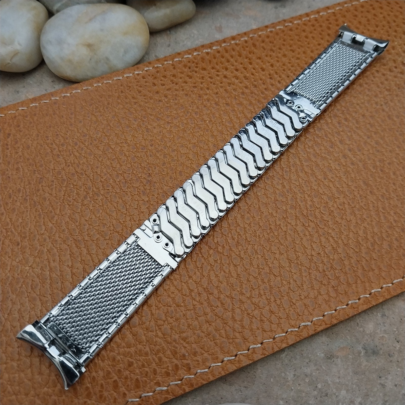 Vintage 19mm 18mm Stainless Classic 1960s Expansion Craftex Unused Watch Band