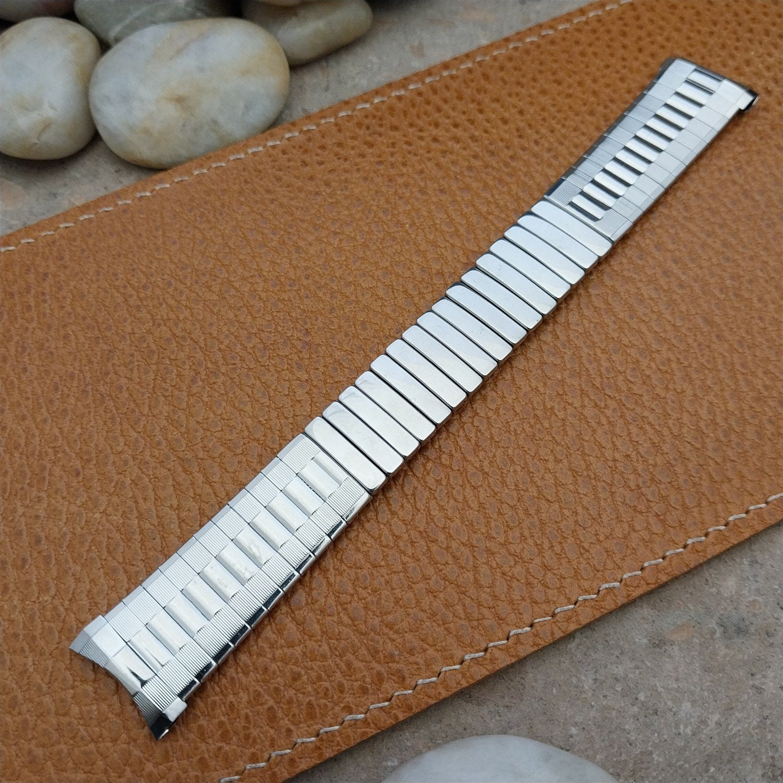 Vintage 19mm 18mm Stainless Classic 1960s Expansion Craftex Unused Watch Band