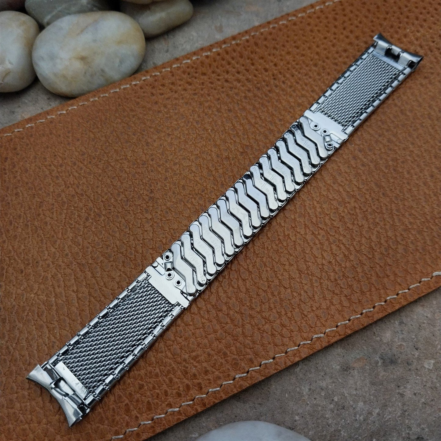 Vintage 17.2mm Stainless Steel Classic 1960s Expansion Craftex Unused Watch Band