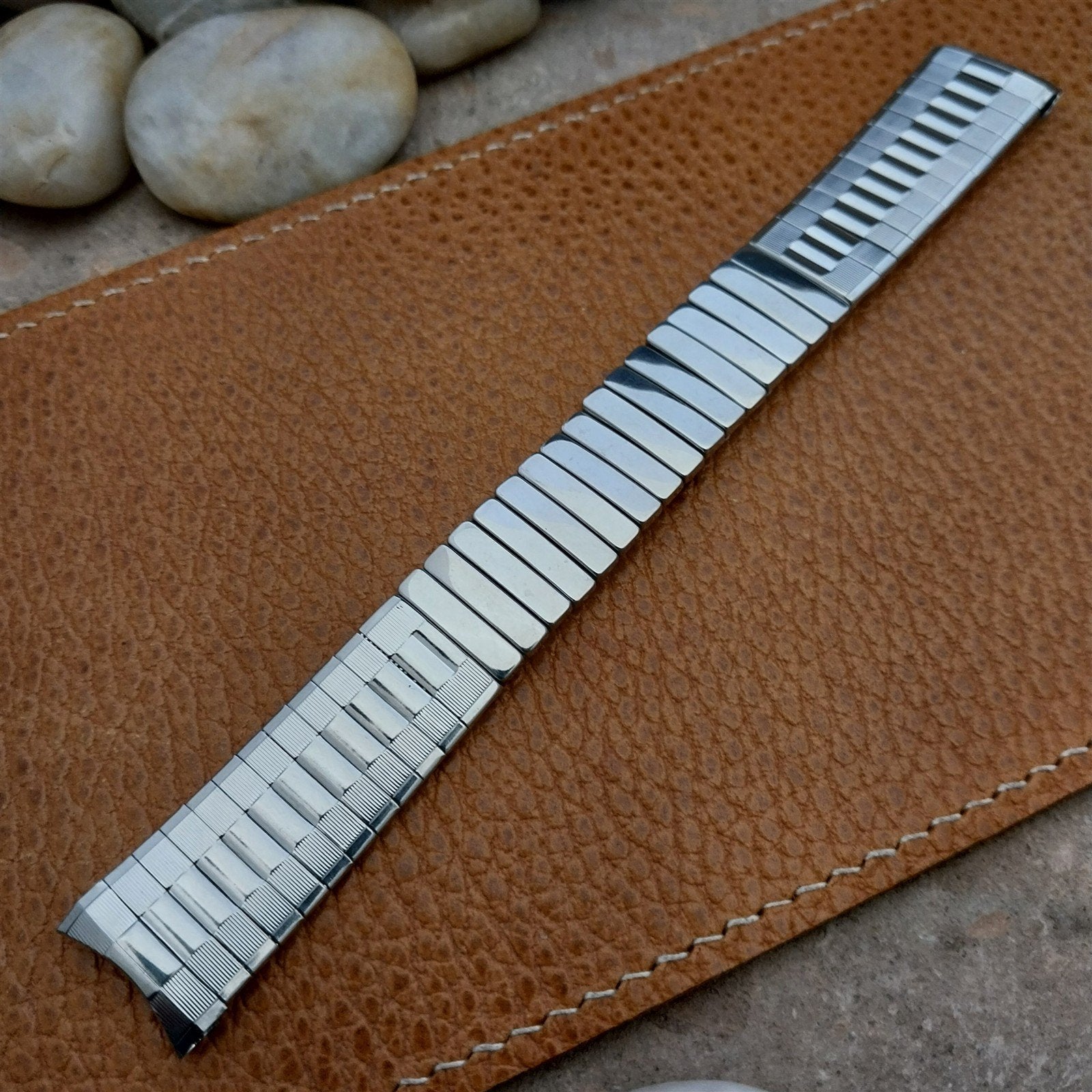 Vintage 17.2mm Stainless Steel Classic 1960s Expansion Craftex Unused Watch Band