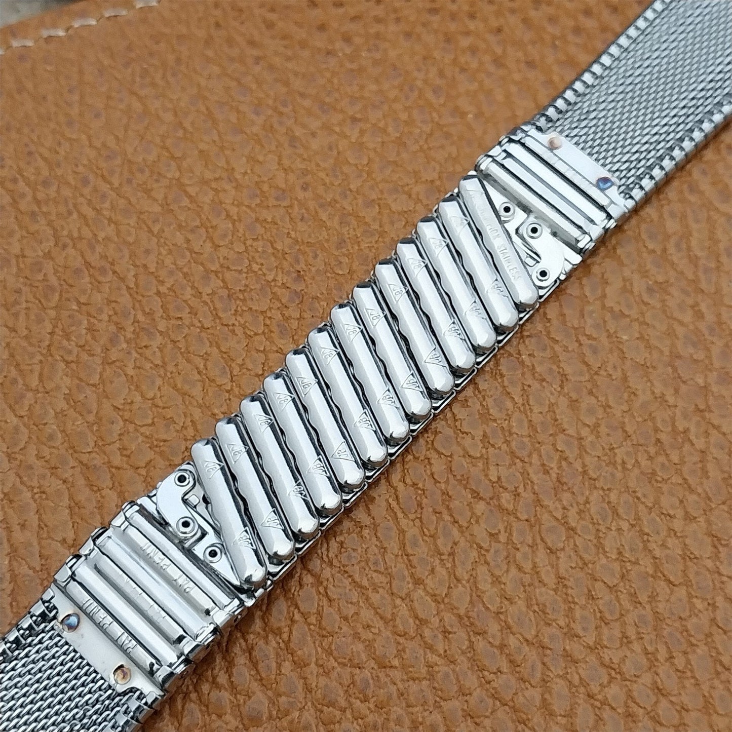 Vintage 17.2mm JB Champion Stainless Steel Classic Unused NOS 1960s Watch Band