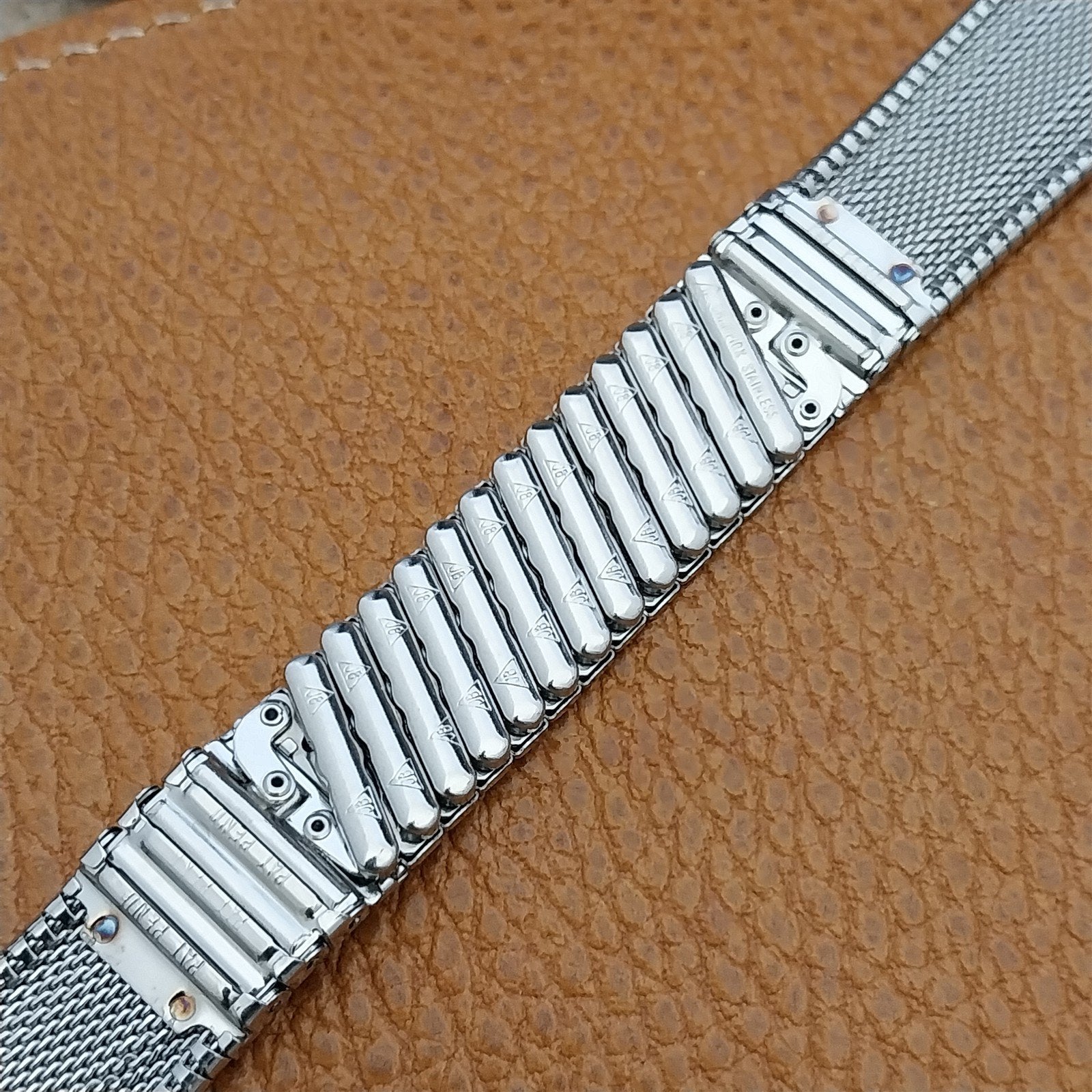 Vintage 17.2mm JB Champion Stainless Steel Classic Unused NOS 1960s Watch Band